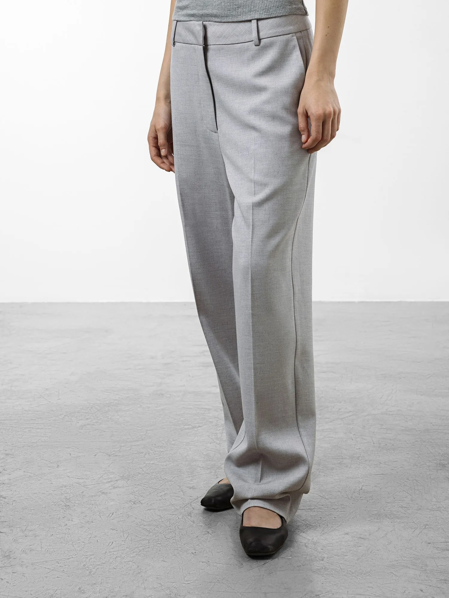 Брюки с добавлением шерсти и льна