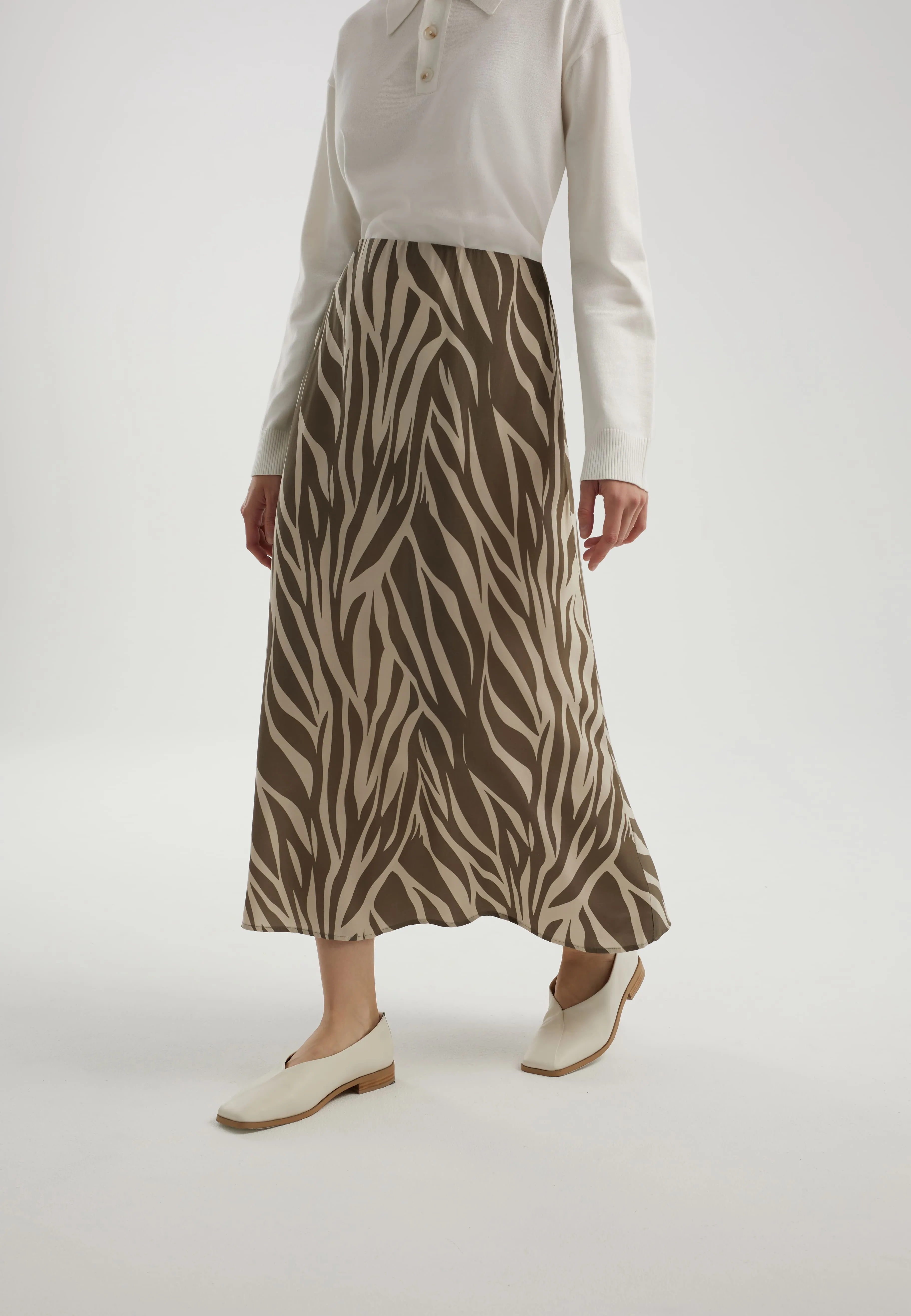 Юбка из 100% вискозы с принтом