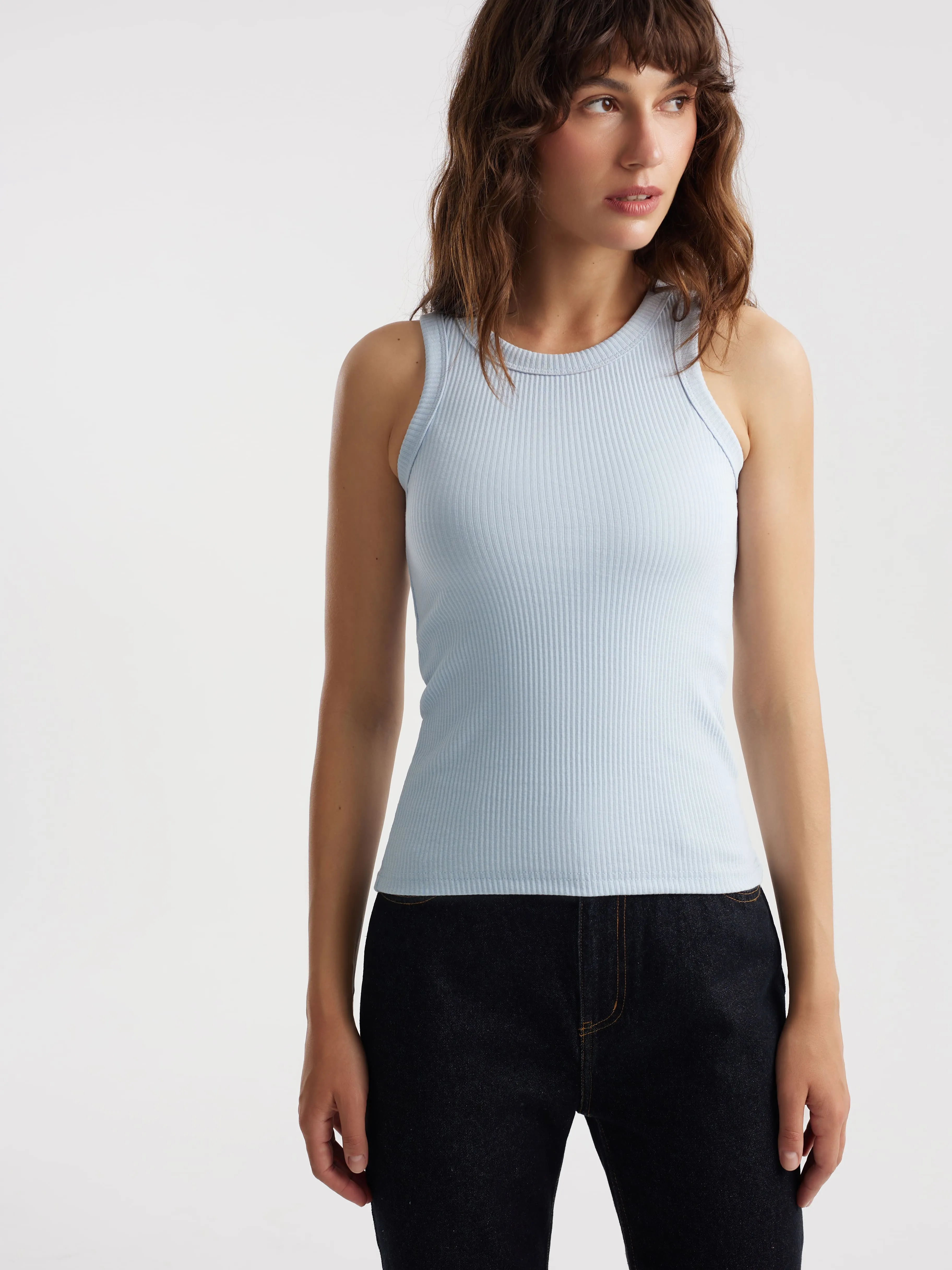 Майка в рубчик