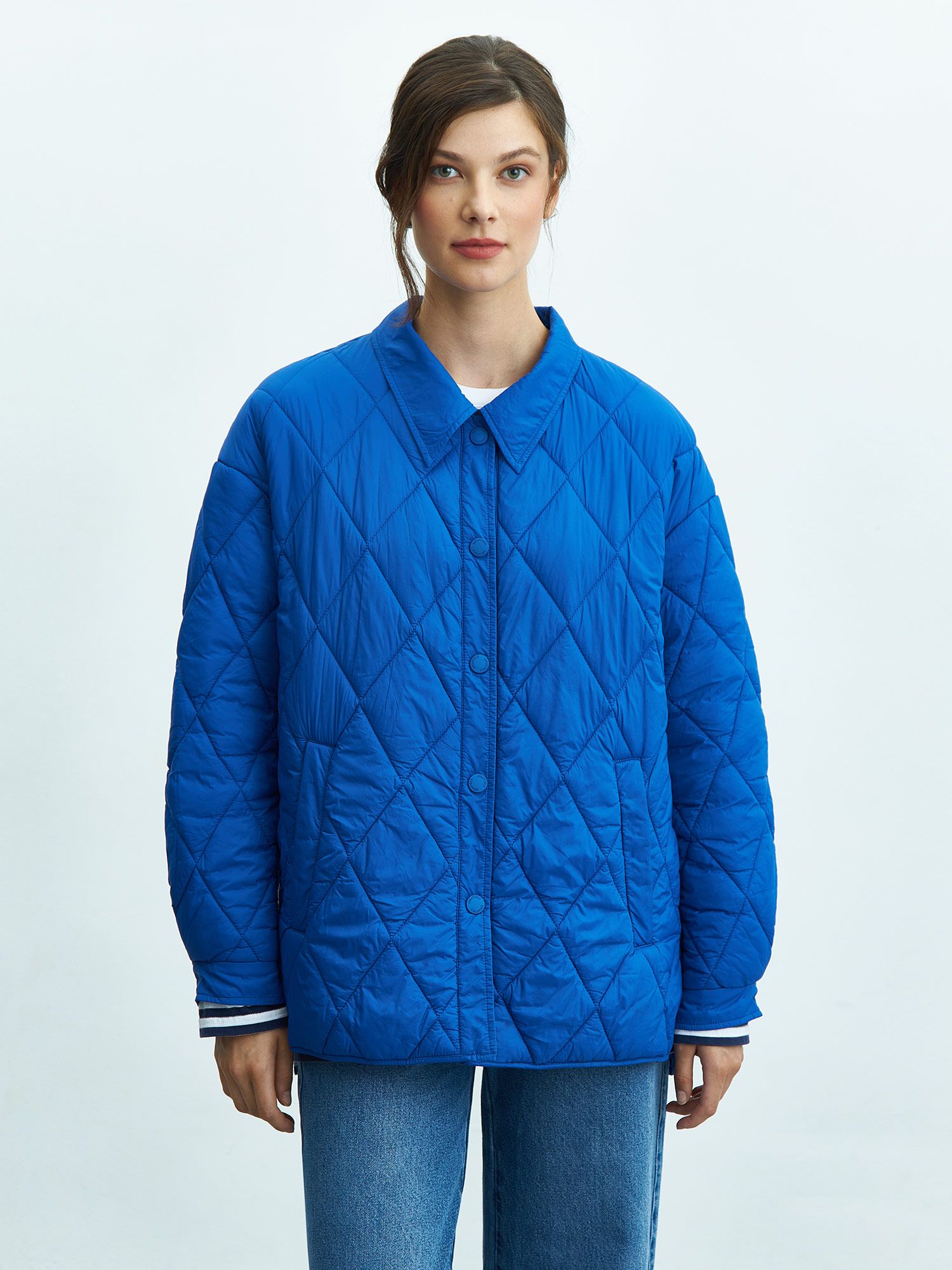 изображение женская стеганая куртка soft nylon