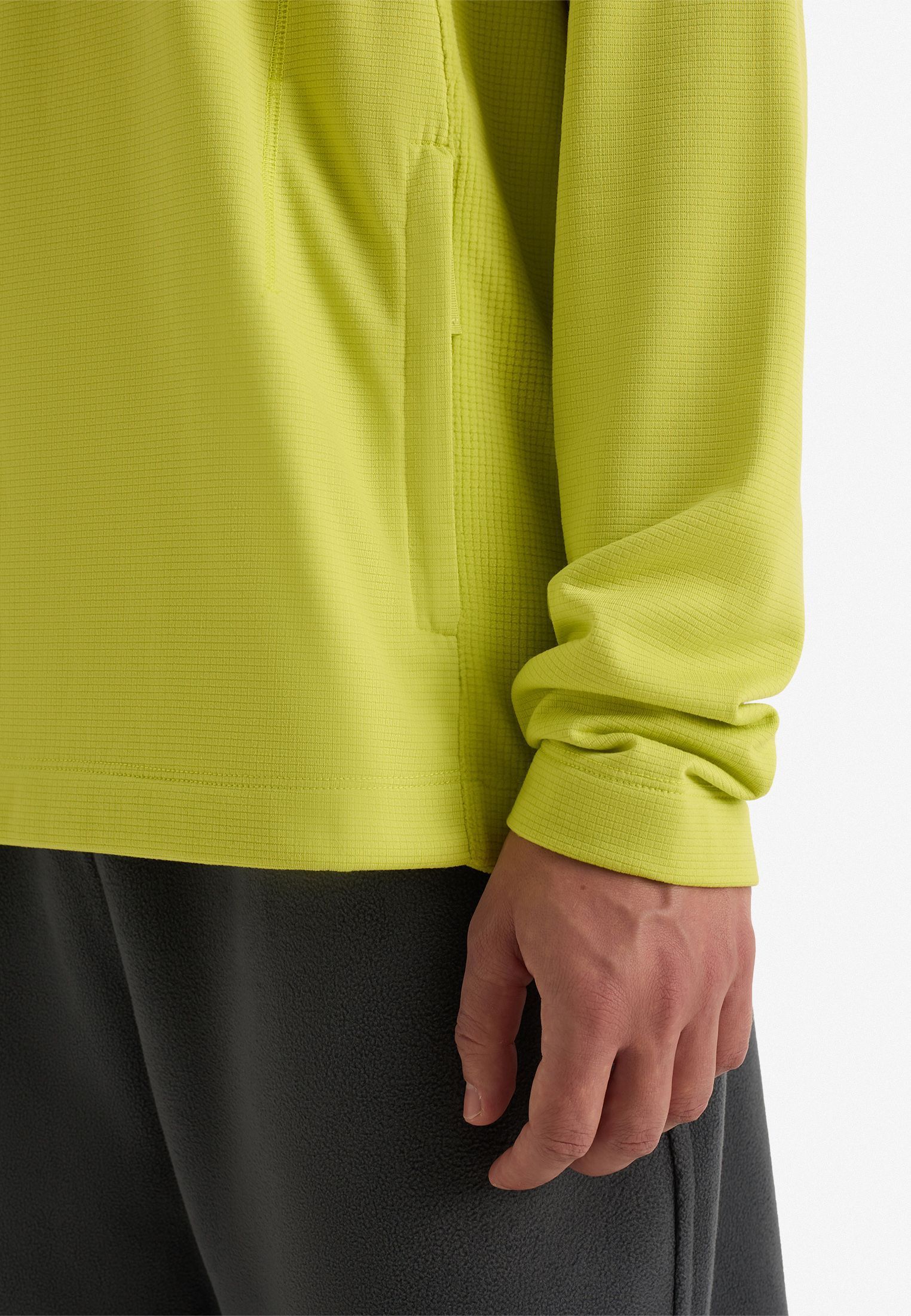 Тонкая фактурная флиска half-zip