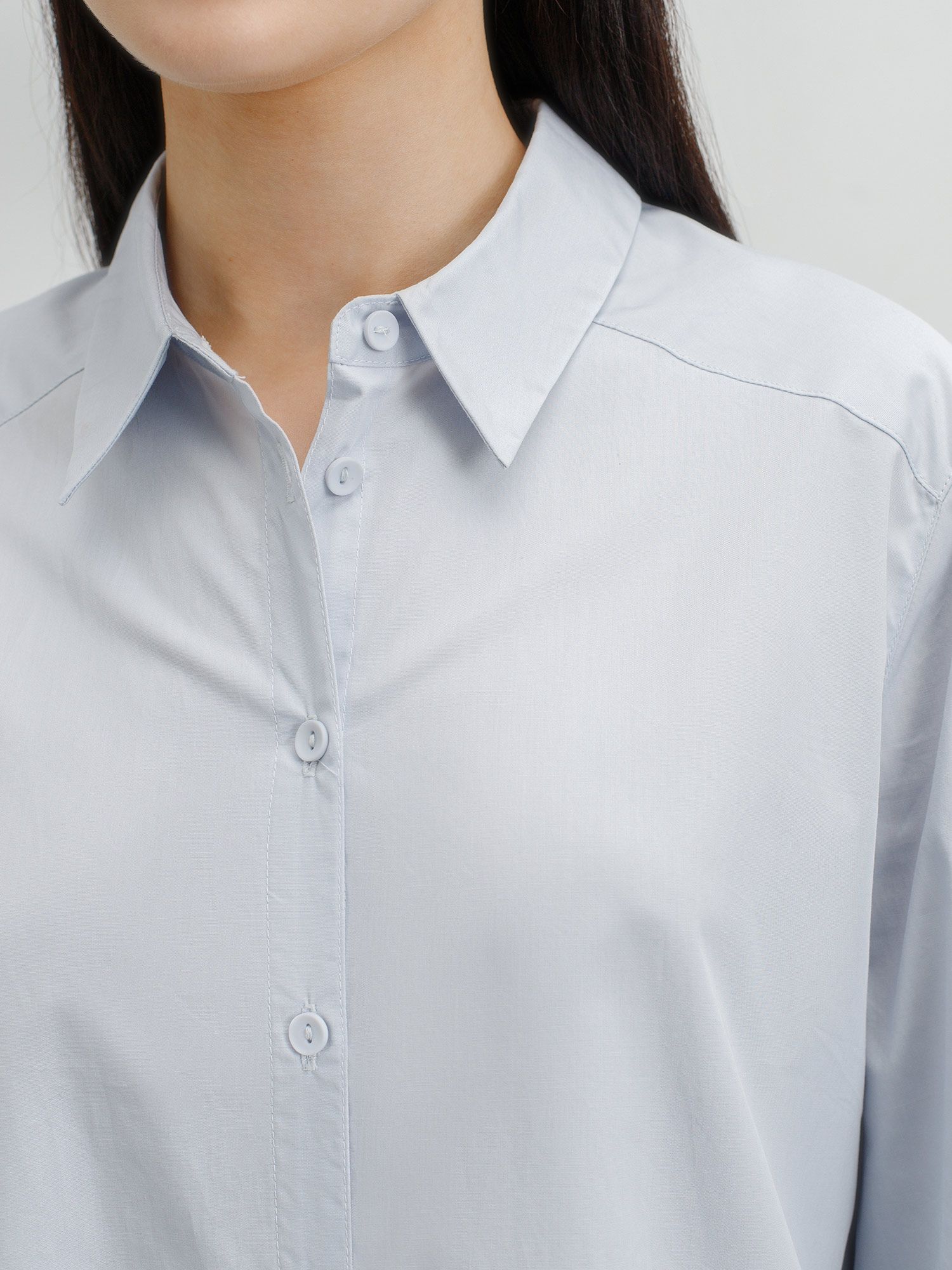 картинка блузка классического кроя из хлопка