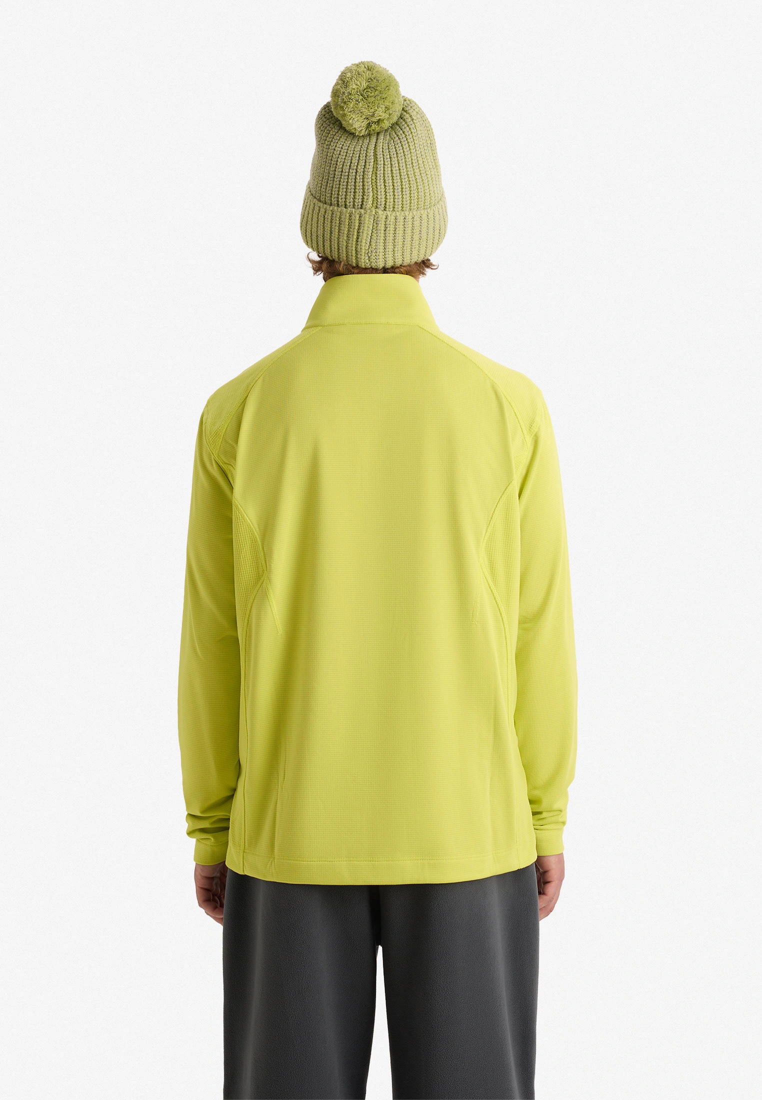 Тонкая фактурная флиска half-zip