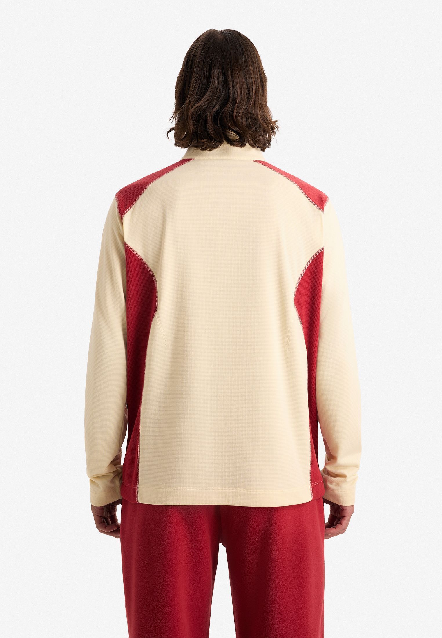 Тонкая фактурная флиска half-zip