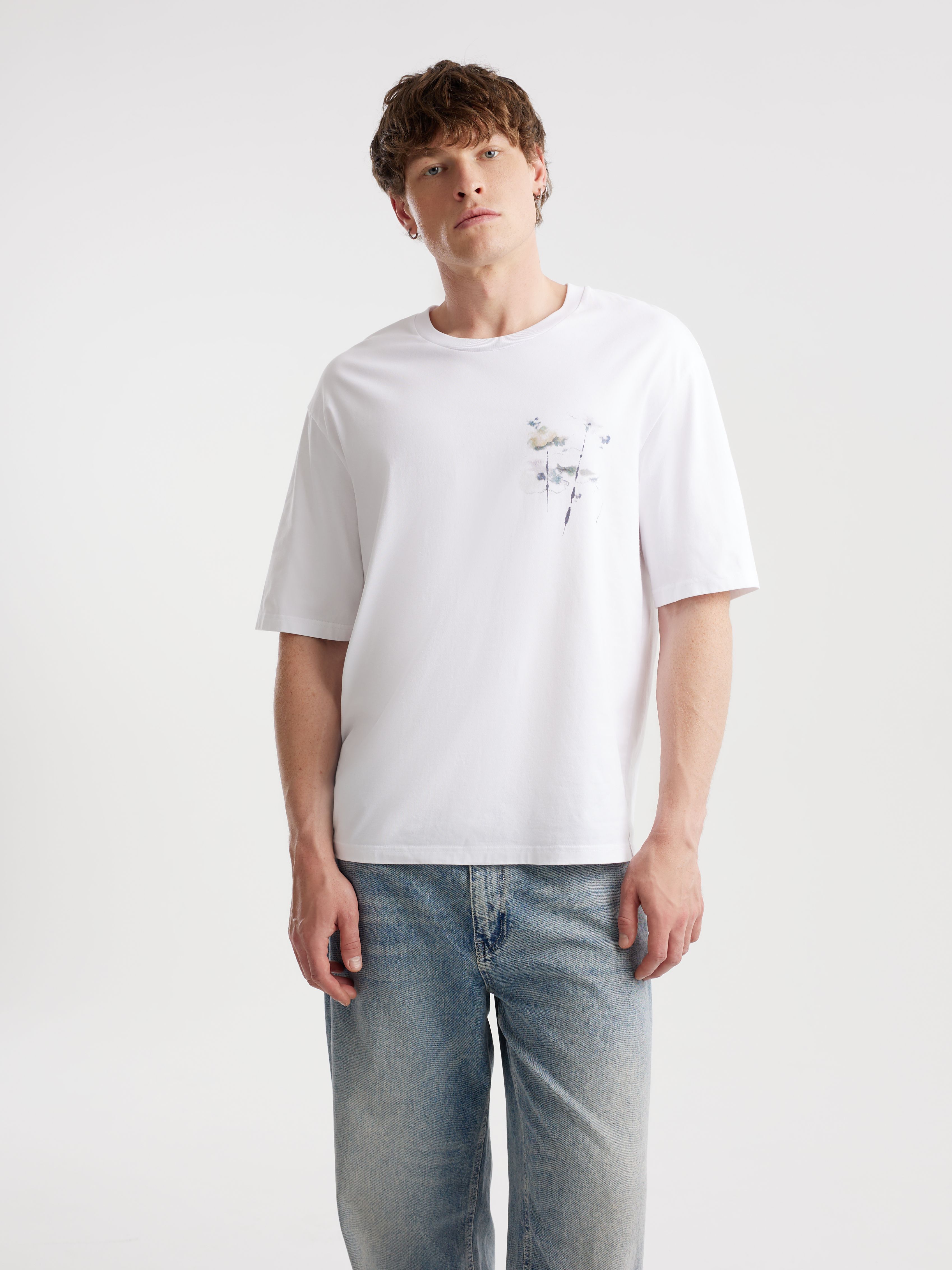 Футболка UNISEX с акварельным принтом supima cotton, фотография 6