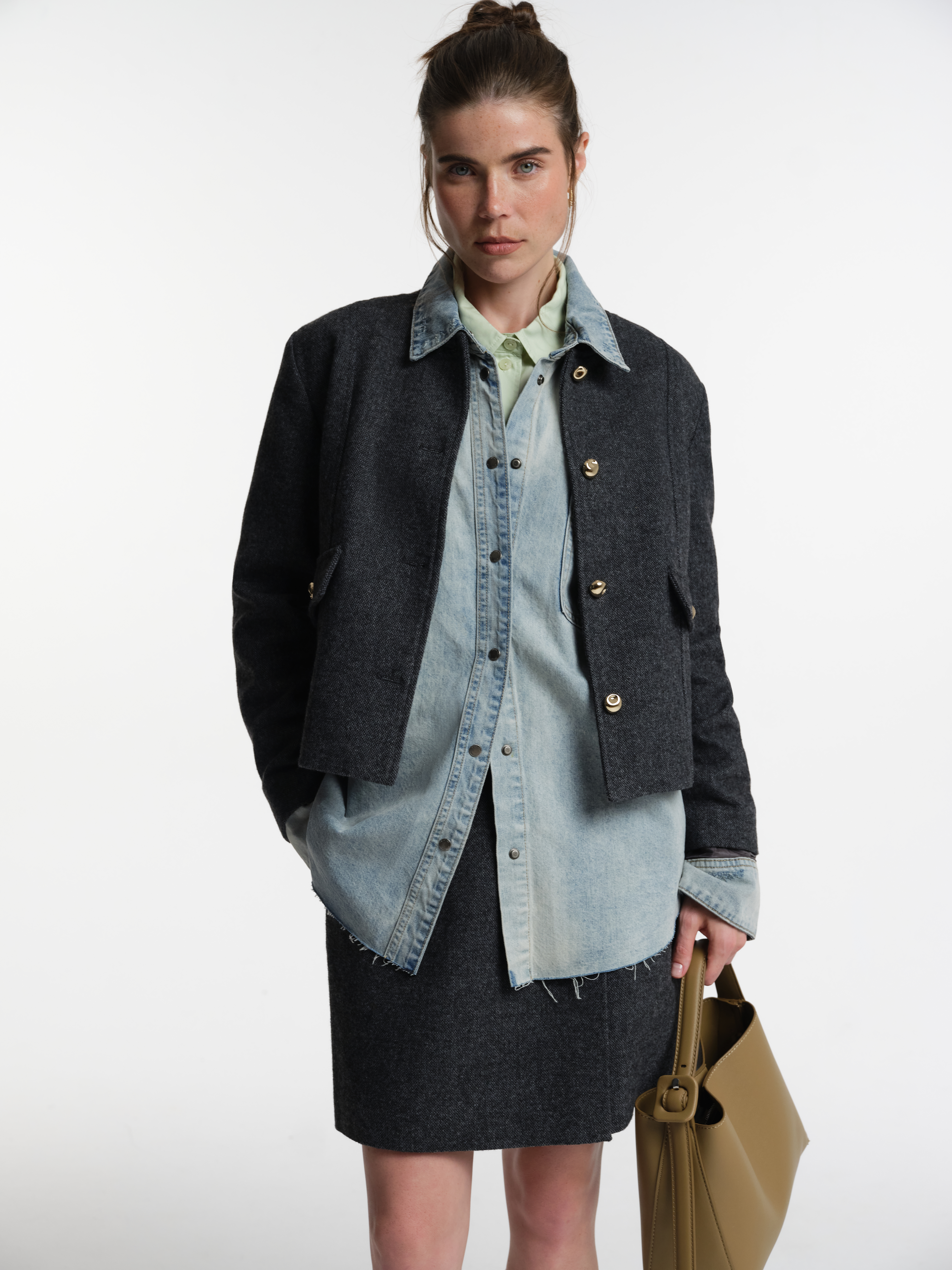 Жакет из твида с шерстью, фото 5