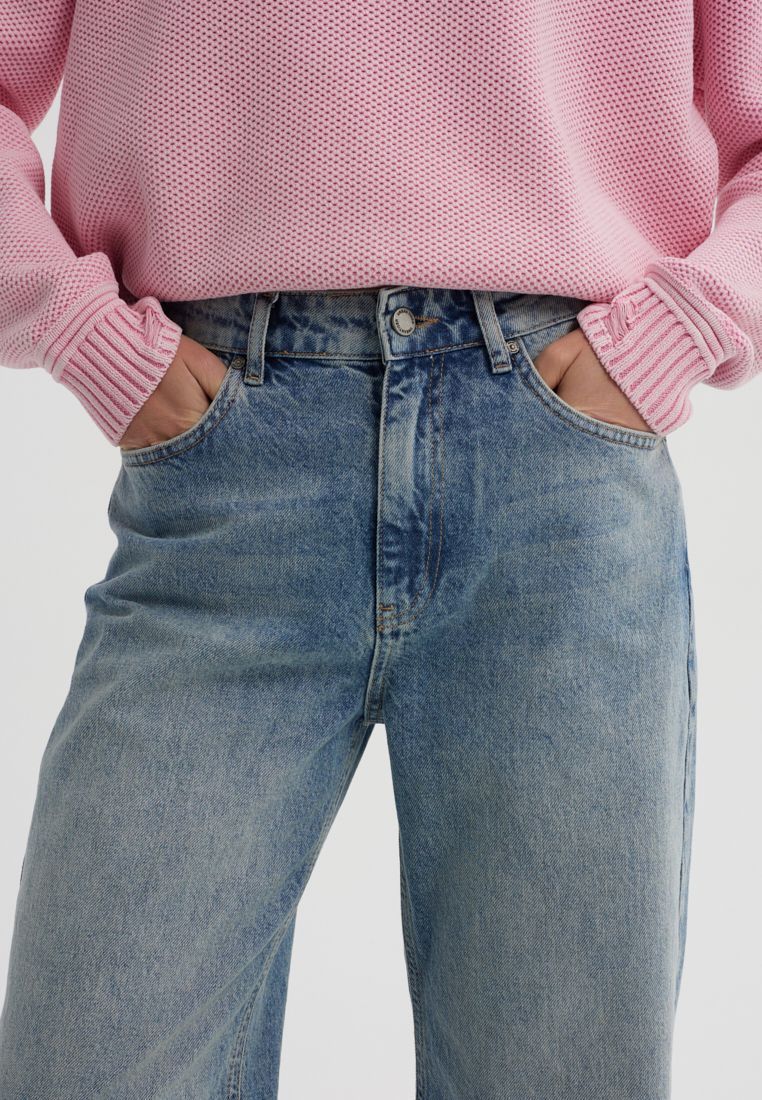 Джинсы wide leg с эффектом стоунвош, фотография 4