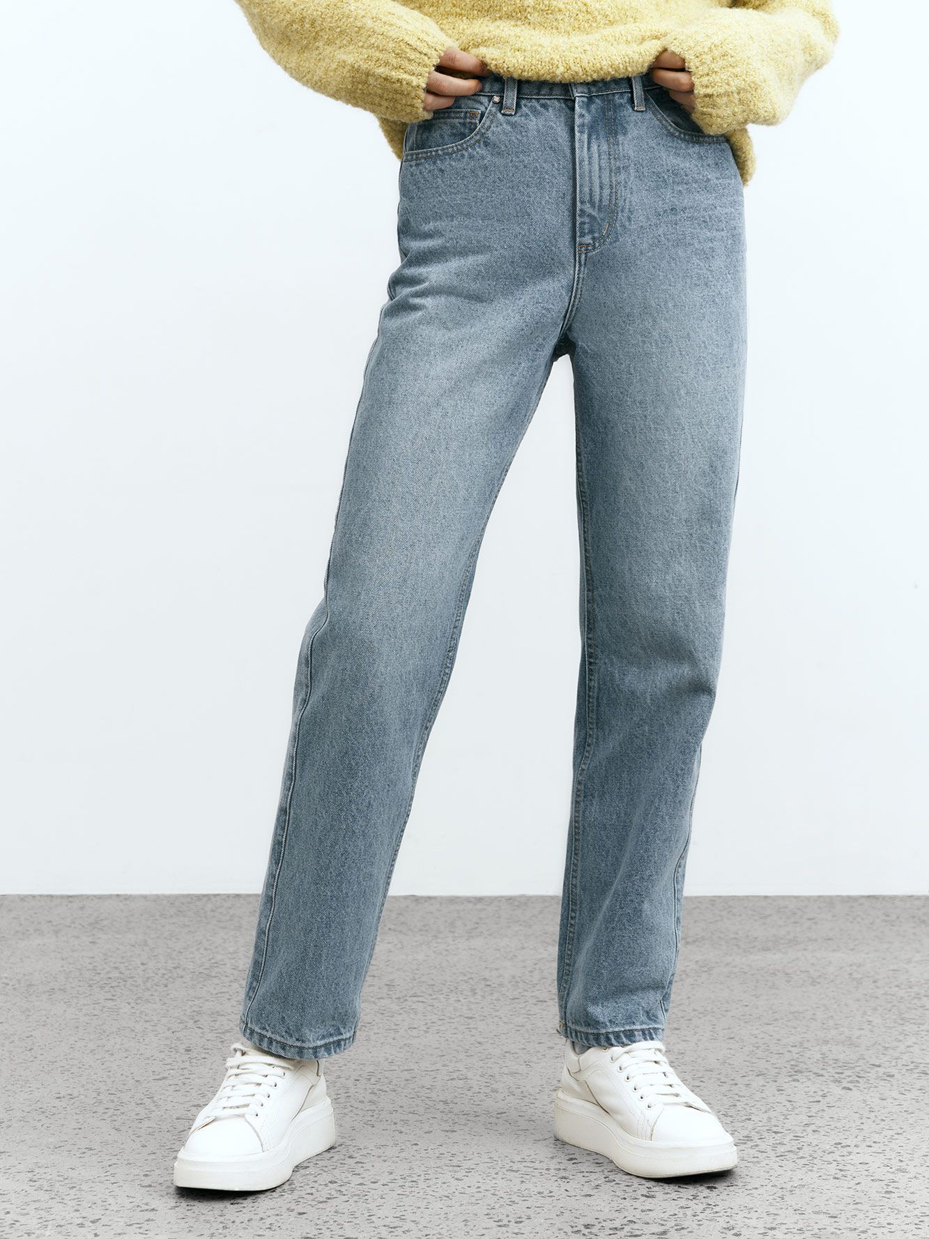 изображение джинсы mom fit