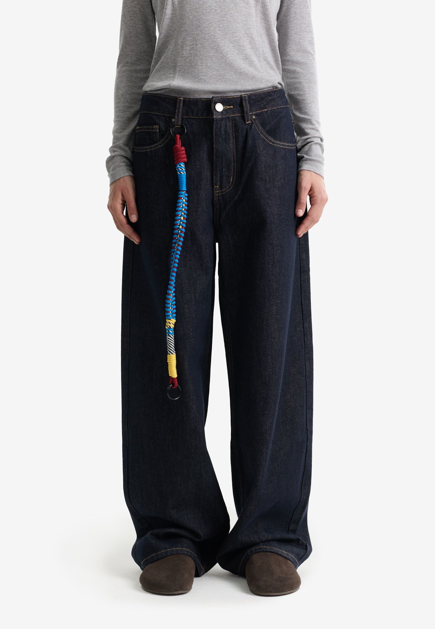 Джинсы barrel fit из 100% хлопка