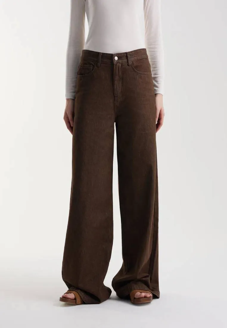 Джинсы удлиненные wide leg, фото 1