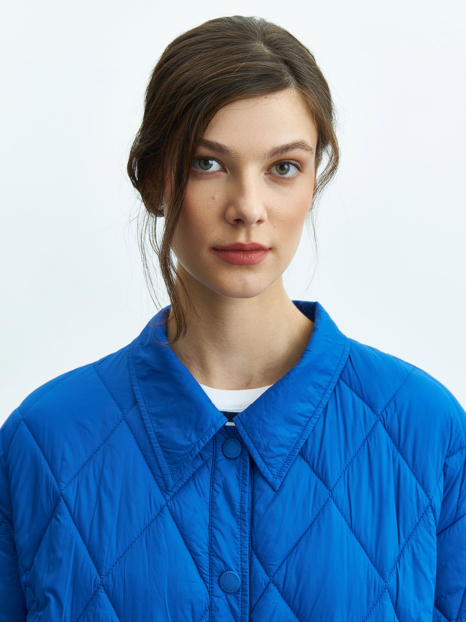 фото женская стеганая куртка soft nylon