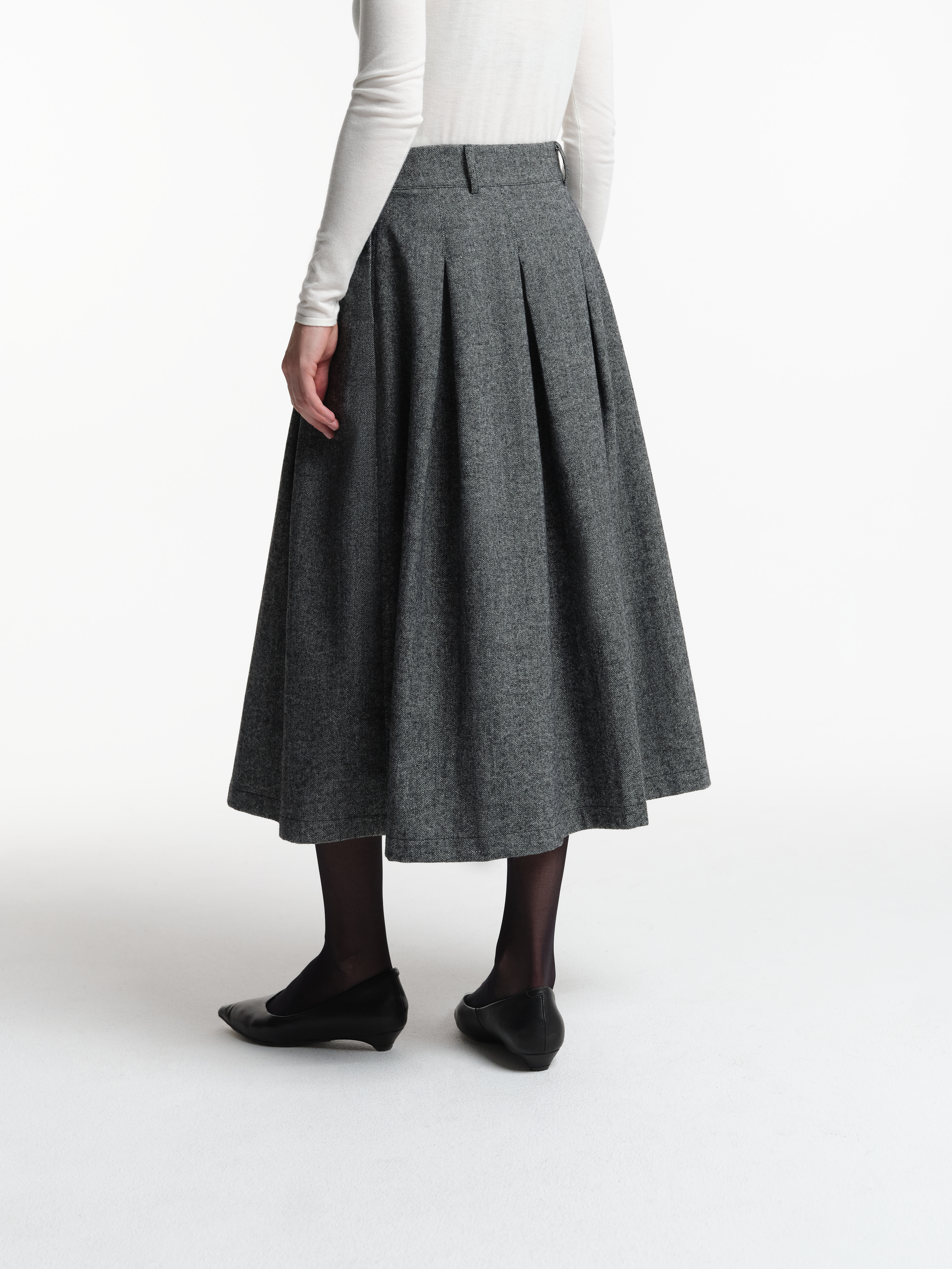 Юбка миди с шерстью, фото 3