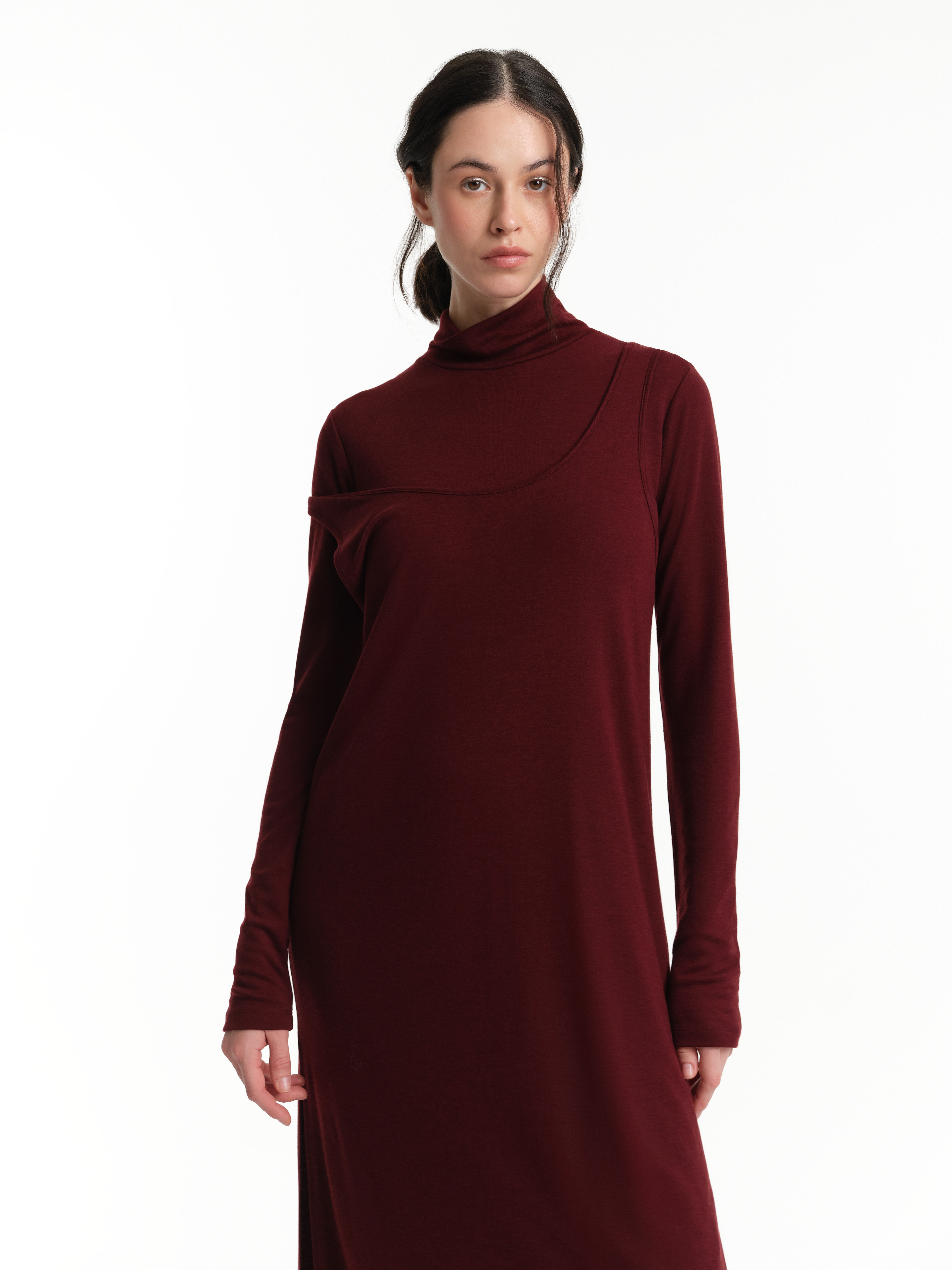 Двухслойное платье миди , фото 4