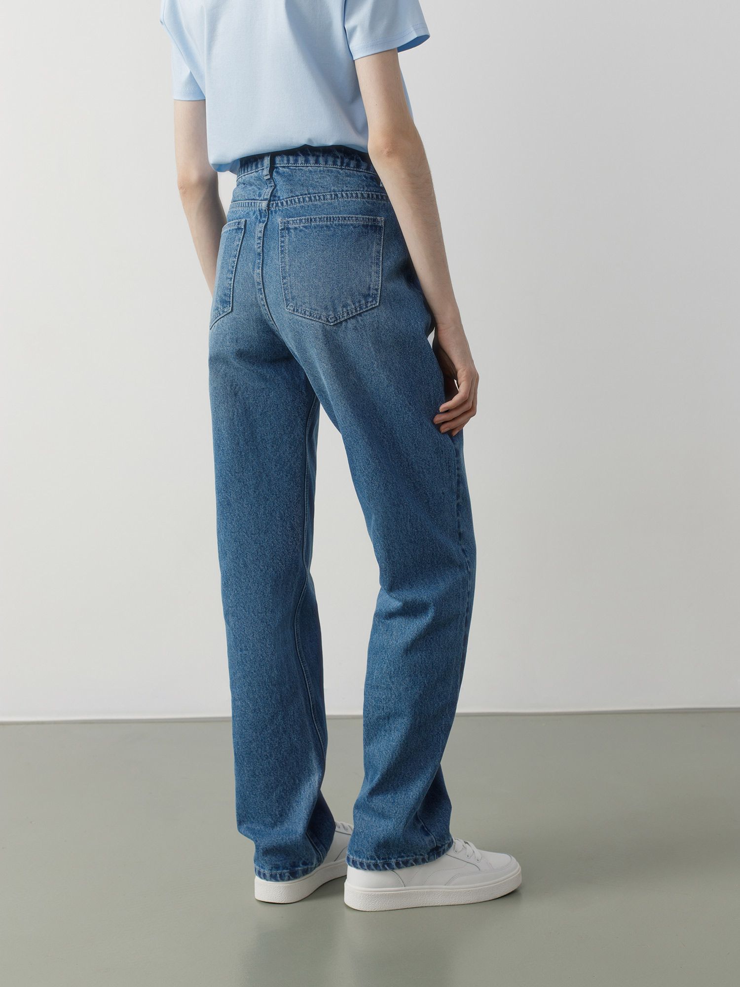 фото джинсы прямого силуэта pure cotton