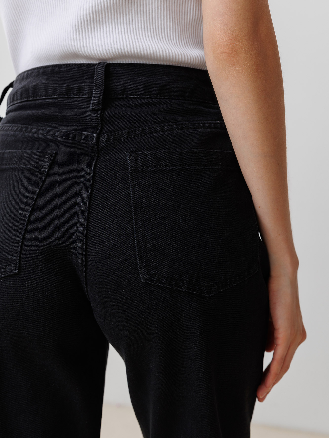 изображение джинсы straight with slit 