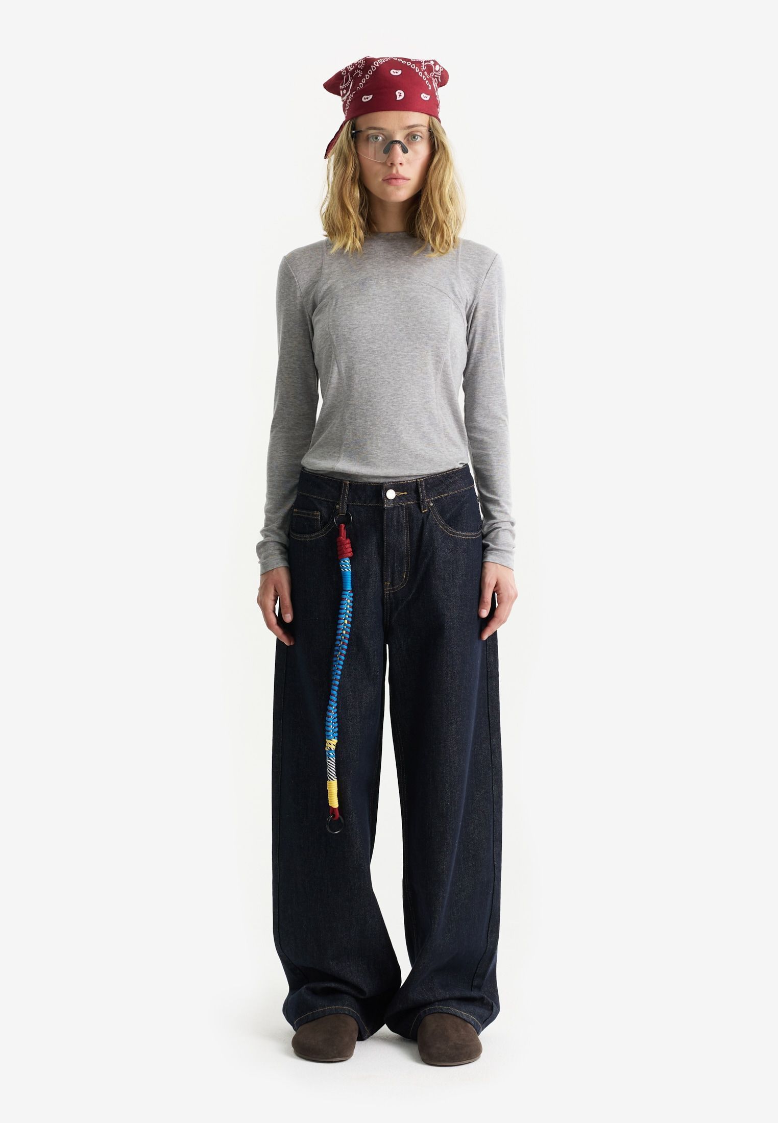 Джинсы barrel fit из 100% хлопка