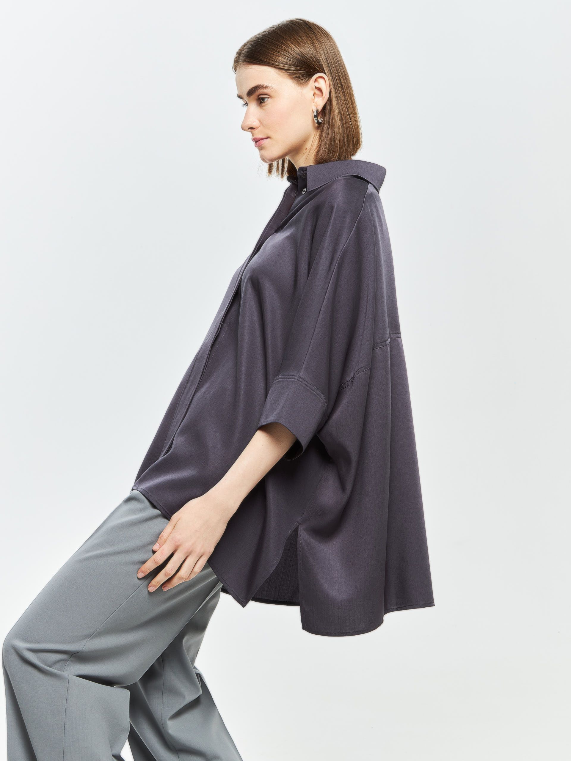 Лёгкая женственная блузка BREVIS из 100% эко-материала «тенсель». Изображение 2