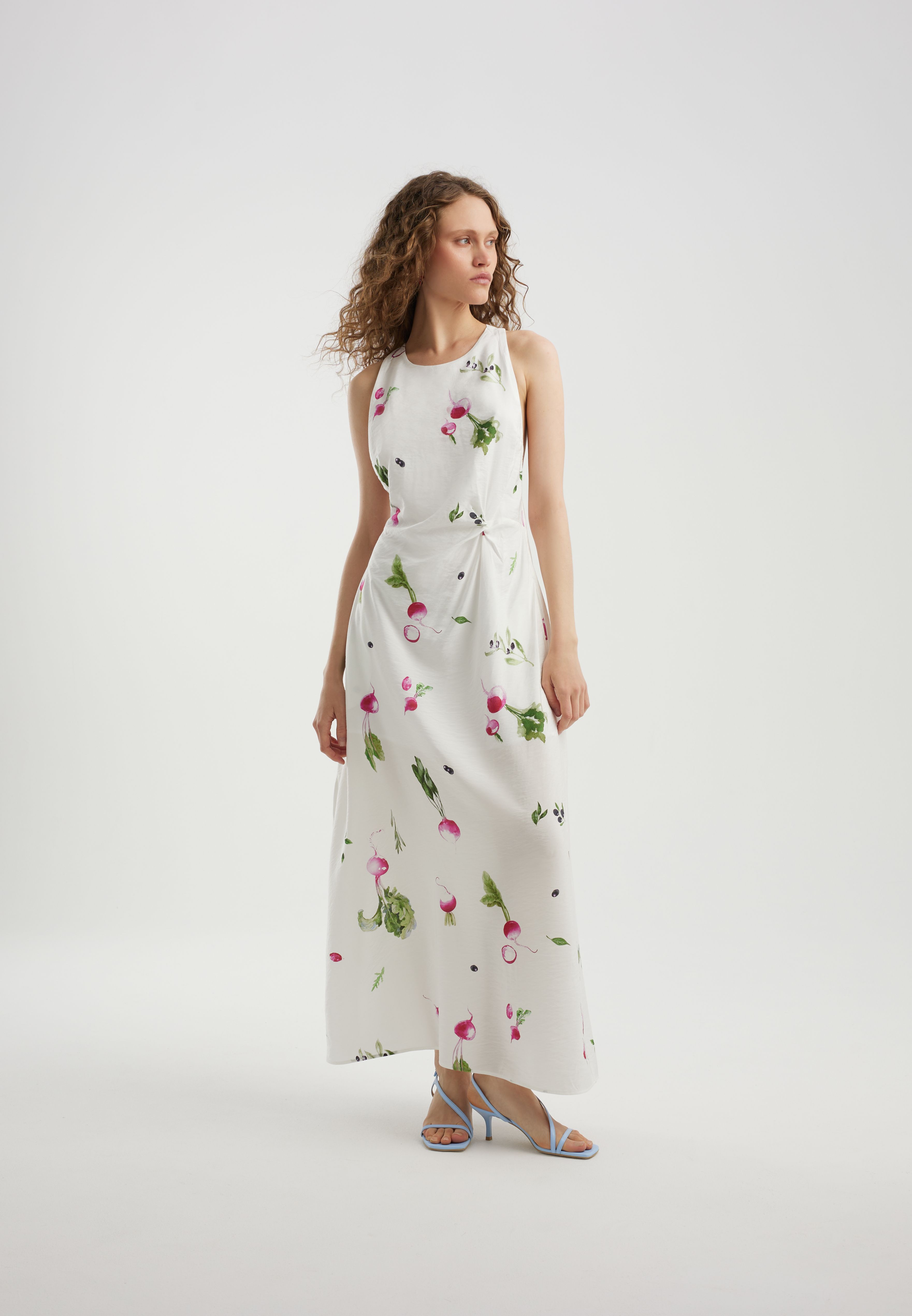 Платье vegetable print из 100% вискозы, фотография 4