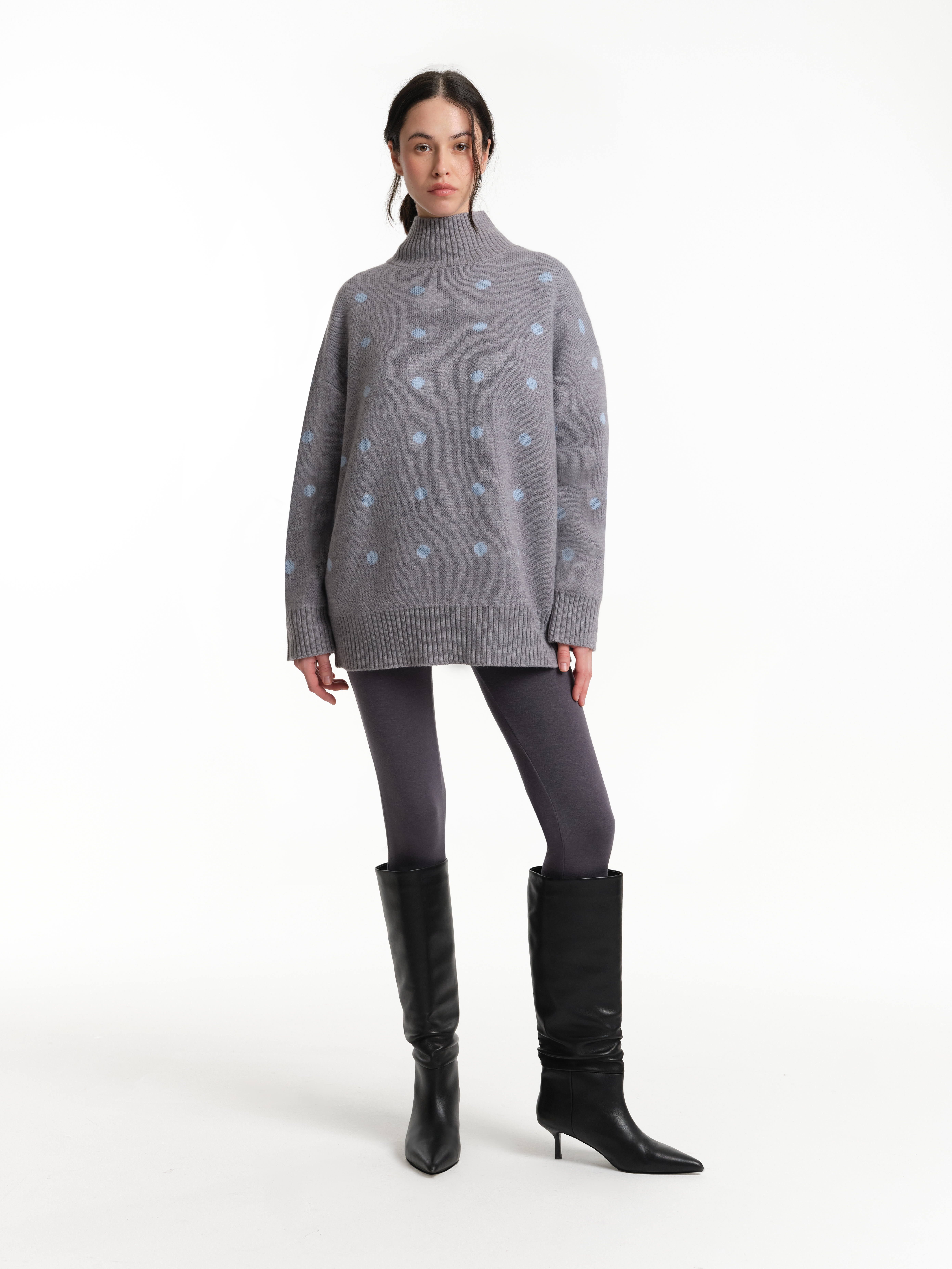 Свитер с принтом polka dot , фото 3