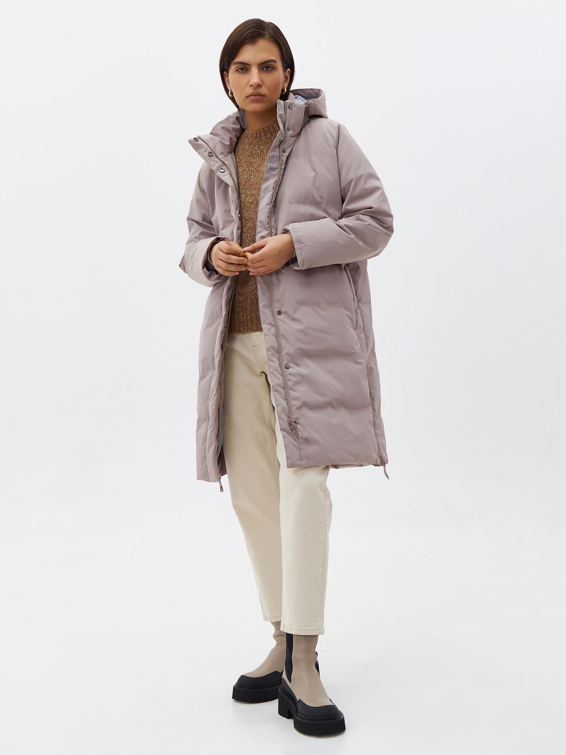 картинка женская утепленная куртка с термостежкой