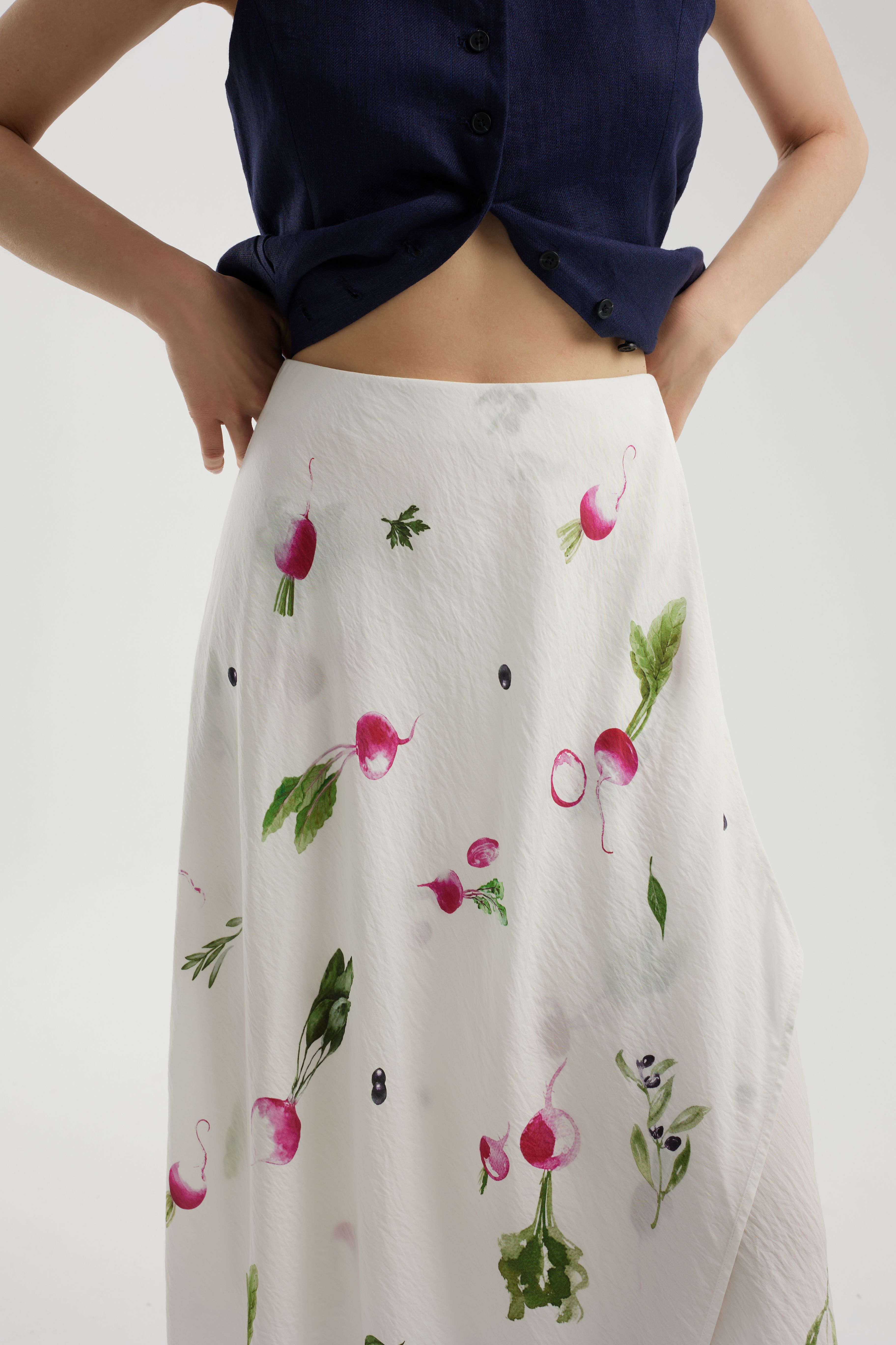 Юбка vegetable print из 100% вискозы, фото 7