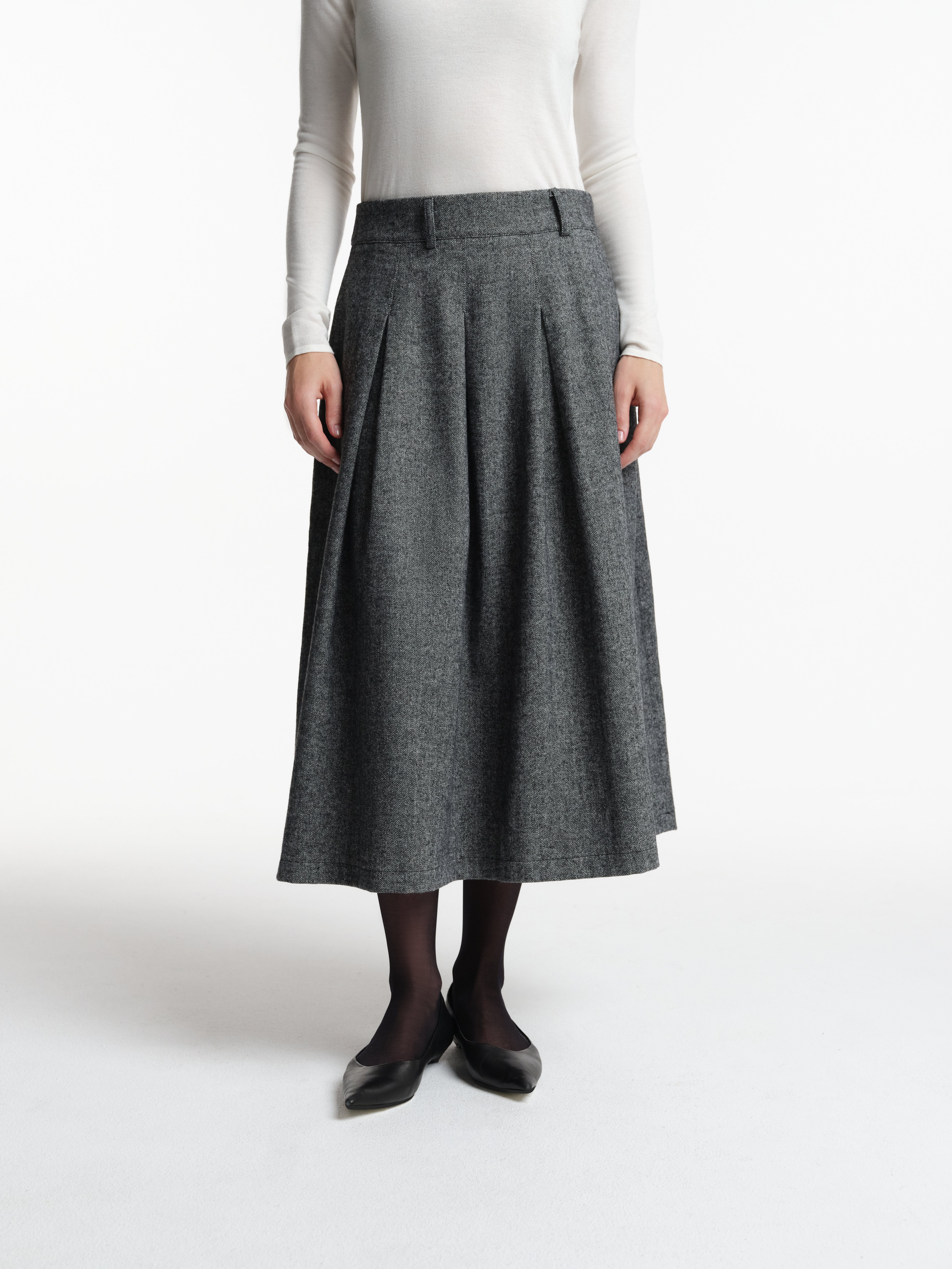 Юбка миди с шерстью, фото 2