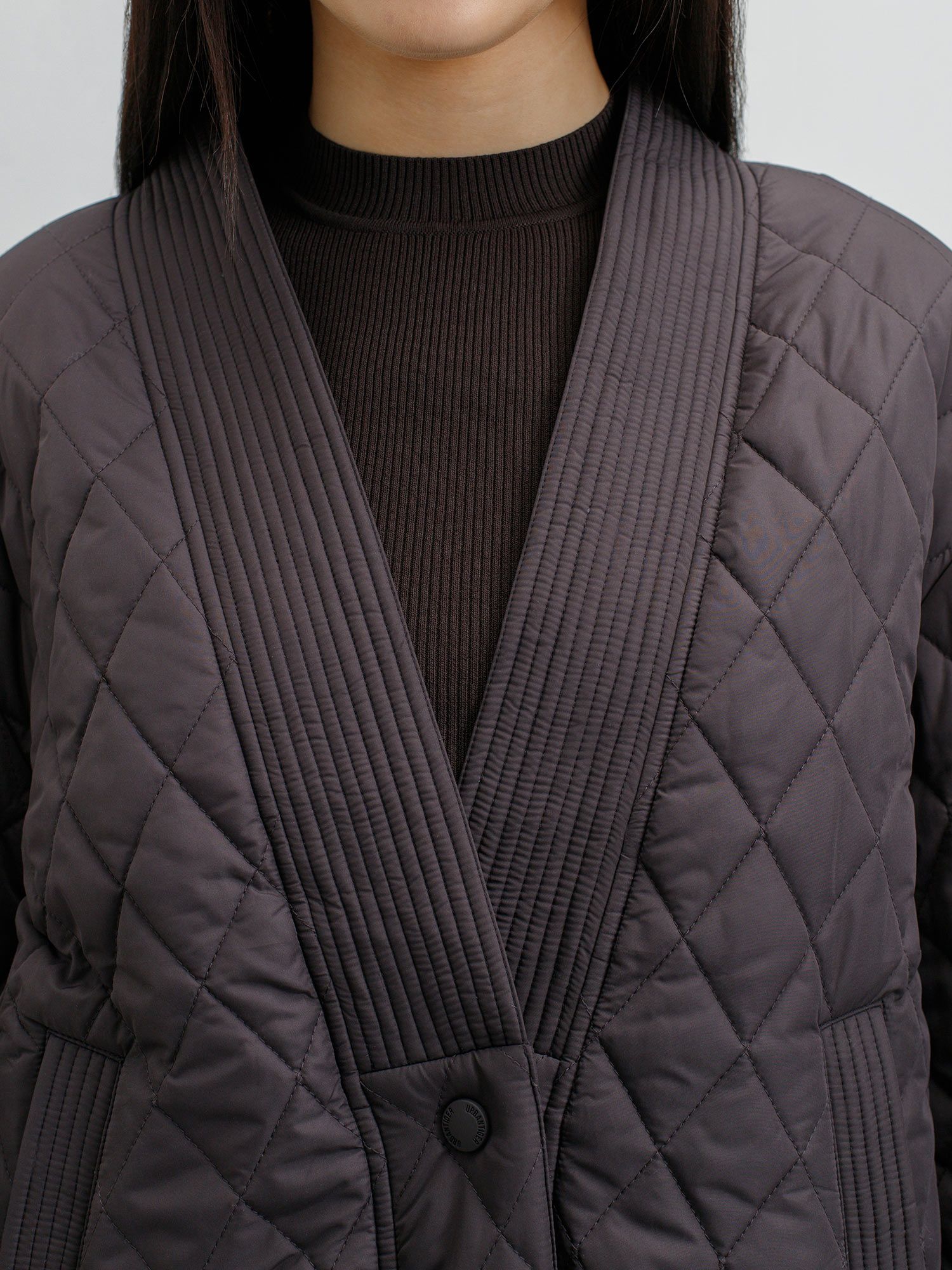 фото стеганая куртка с экологичным утеплителем dupont sorona aura
