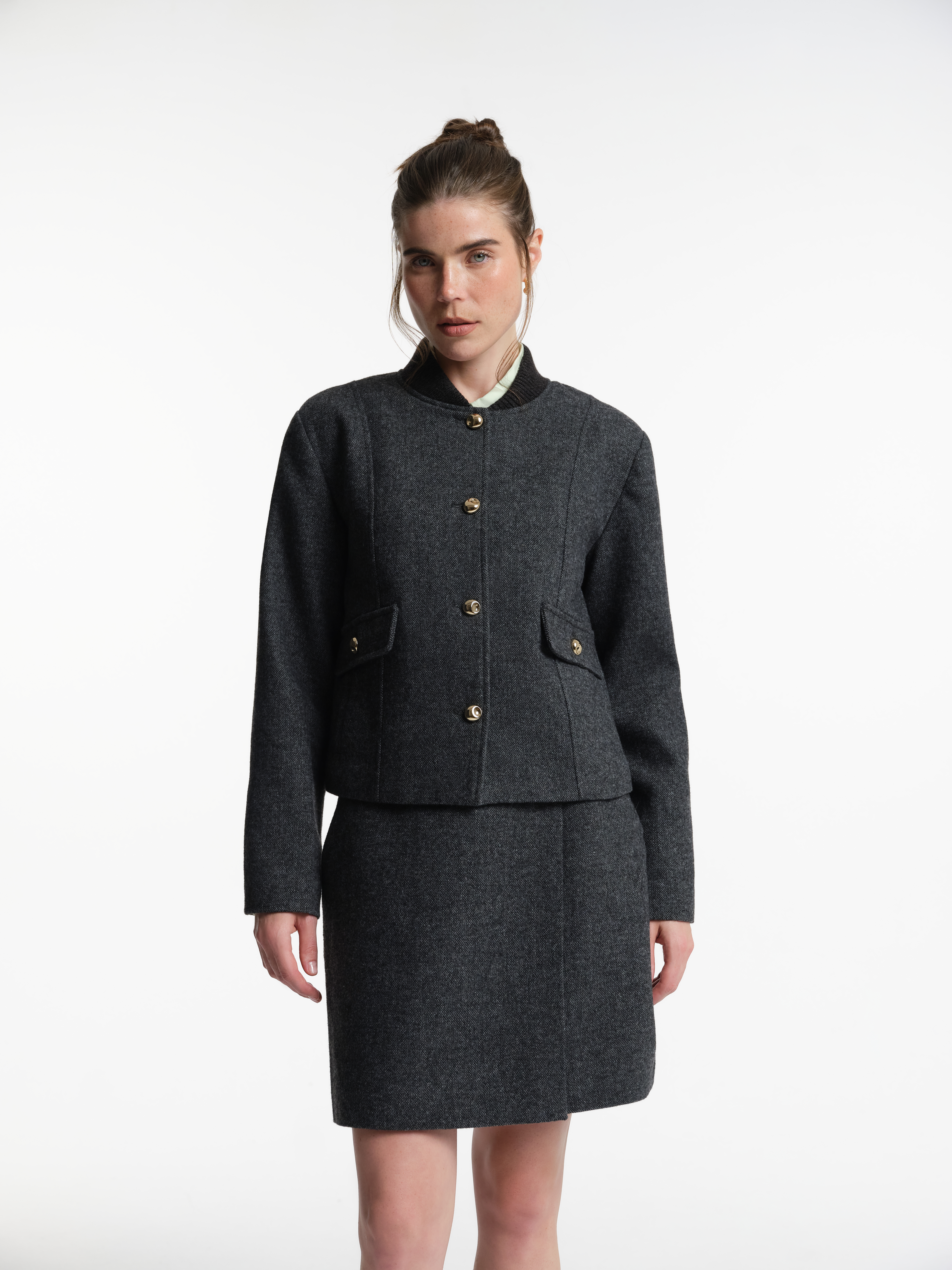 Жакет из твида с шерстью, фотография 1