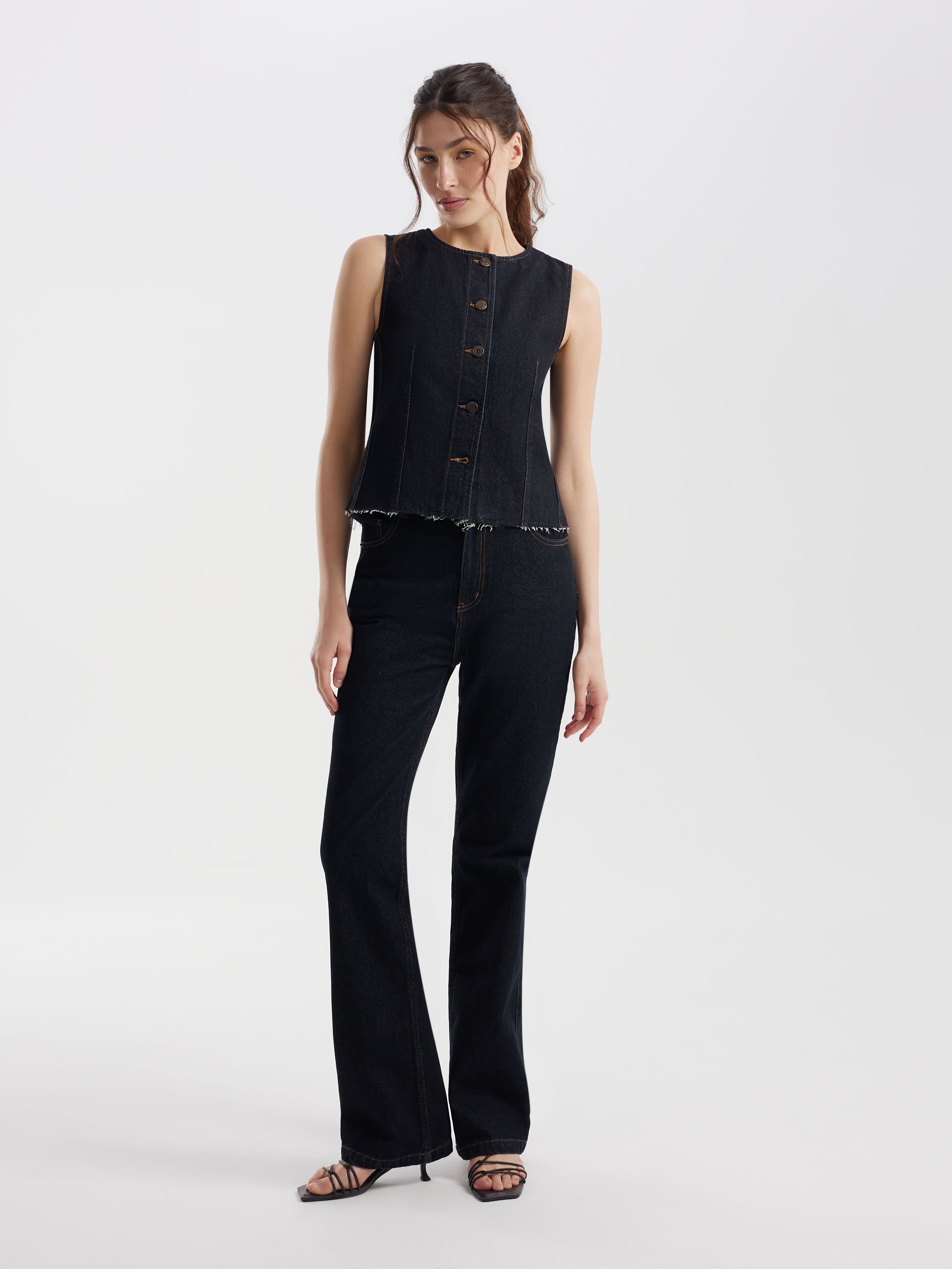 Жилет dark denim, фотография 4