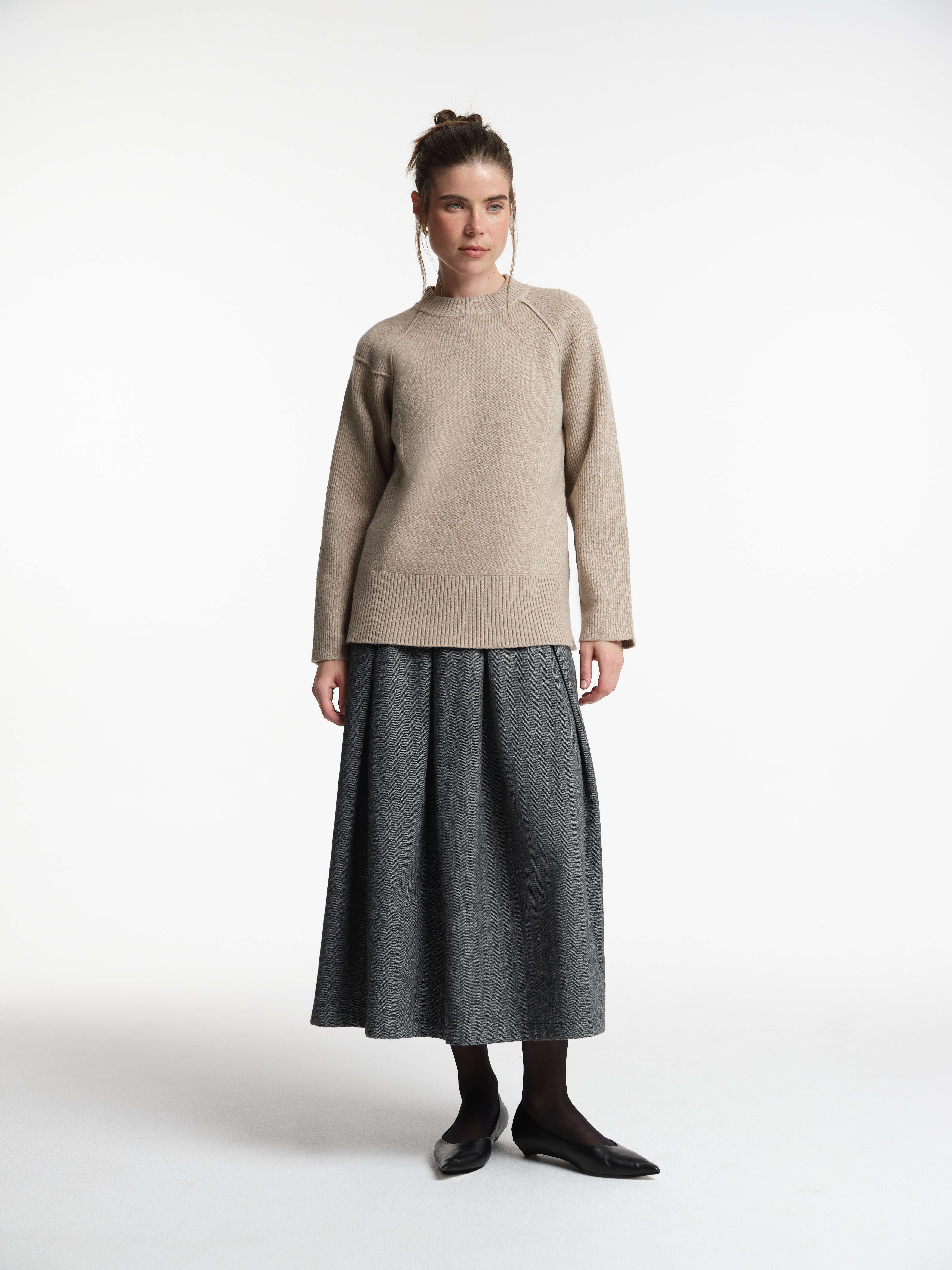 Юбка миди с шерстью, фото 4