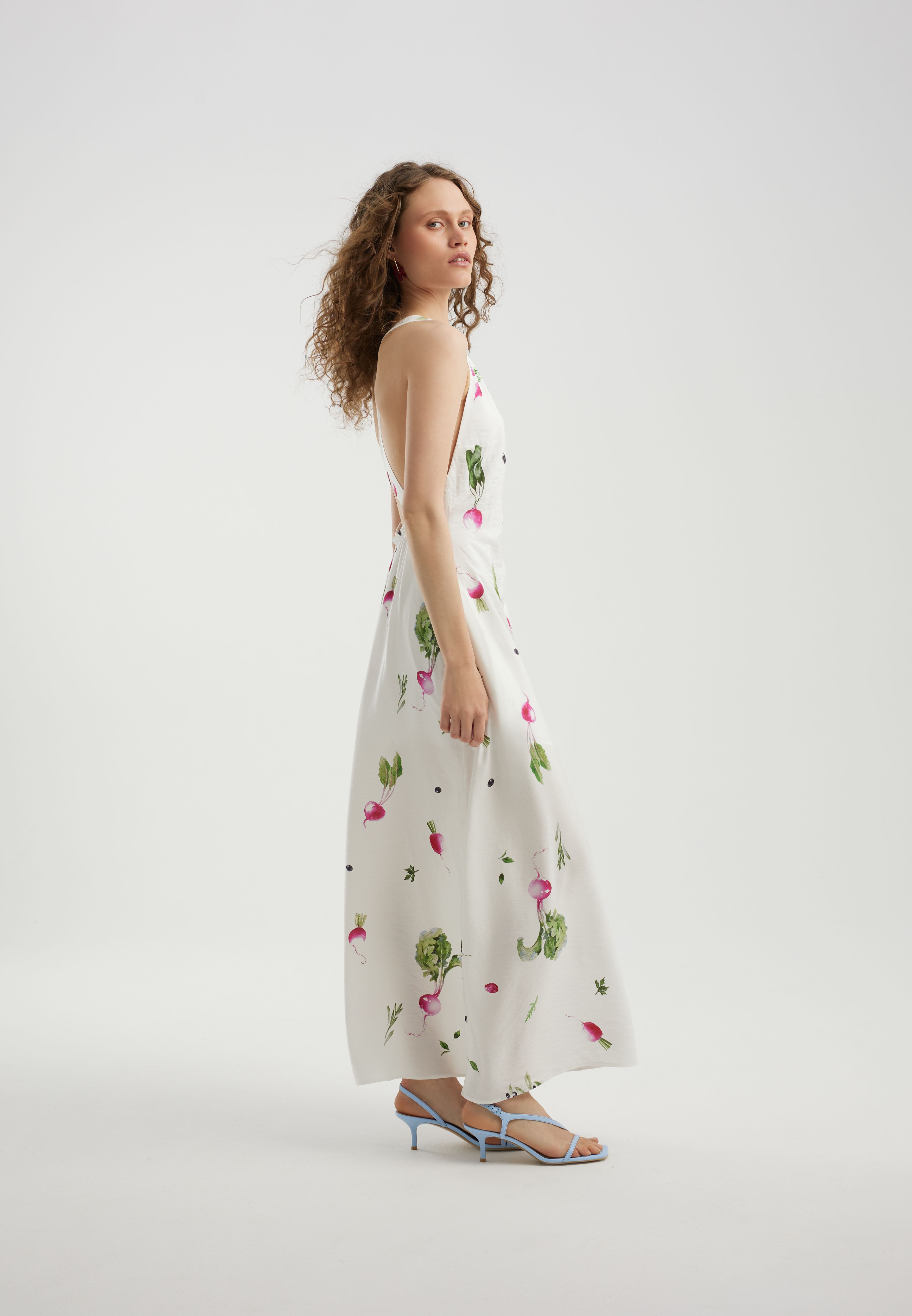 Платье vegetable print из 100% вискозы, фотография 5