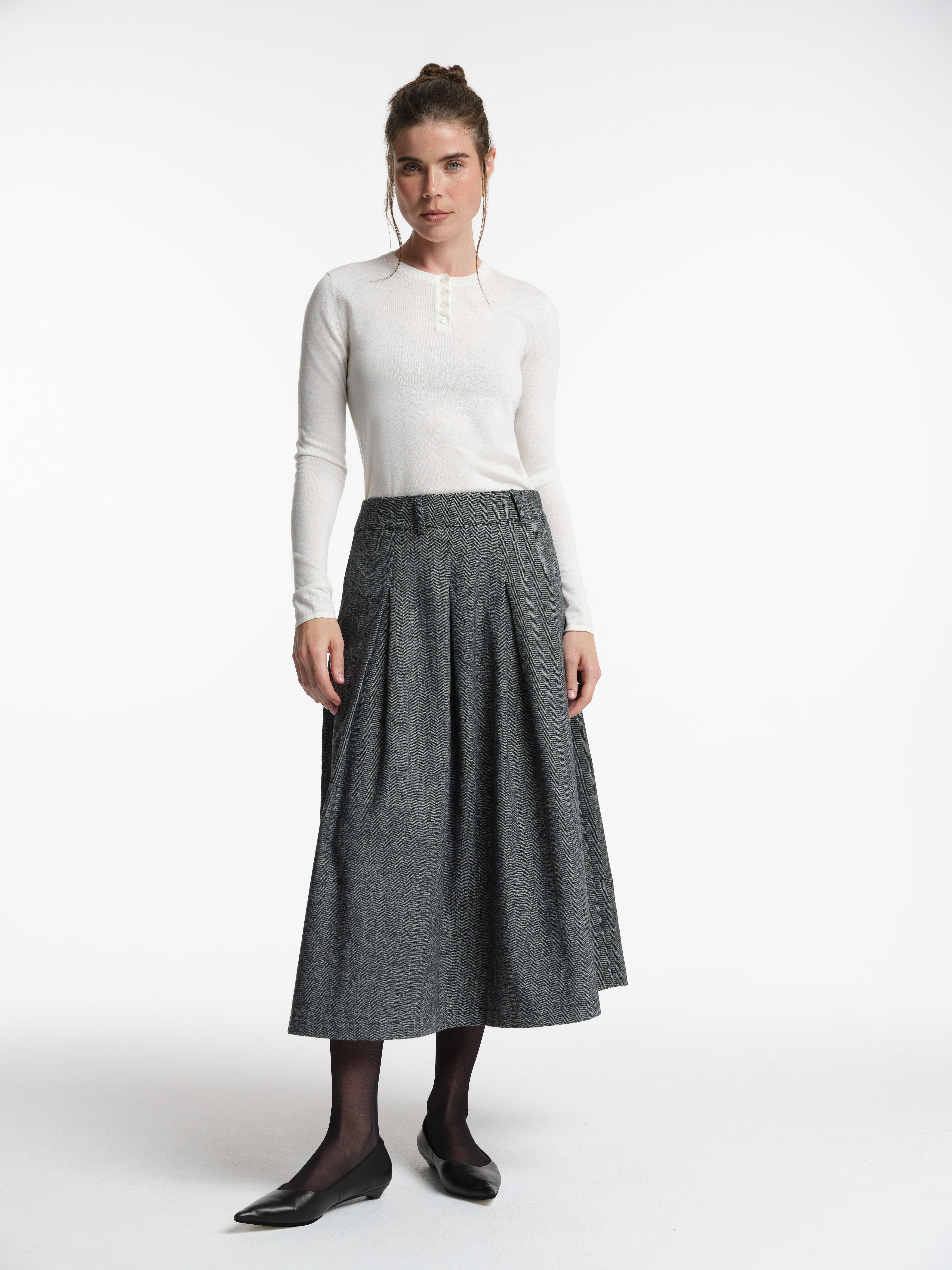 Юбка миди с шерстью, фото 1