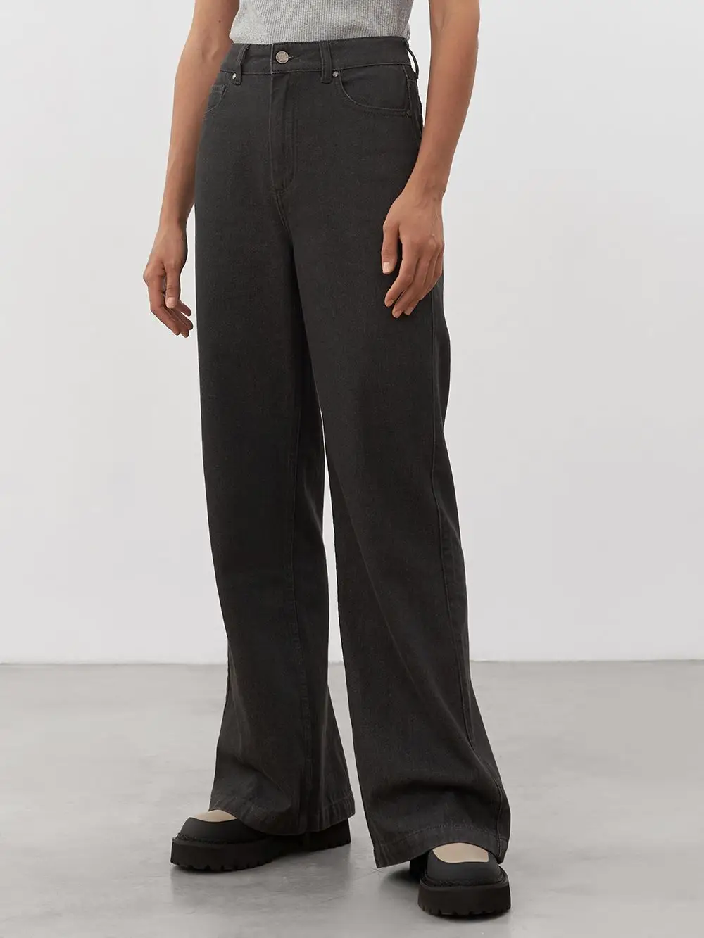 Джинсы STRAIGHT  with slit, фото 2