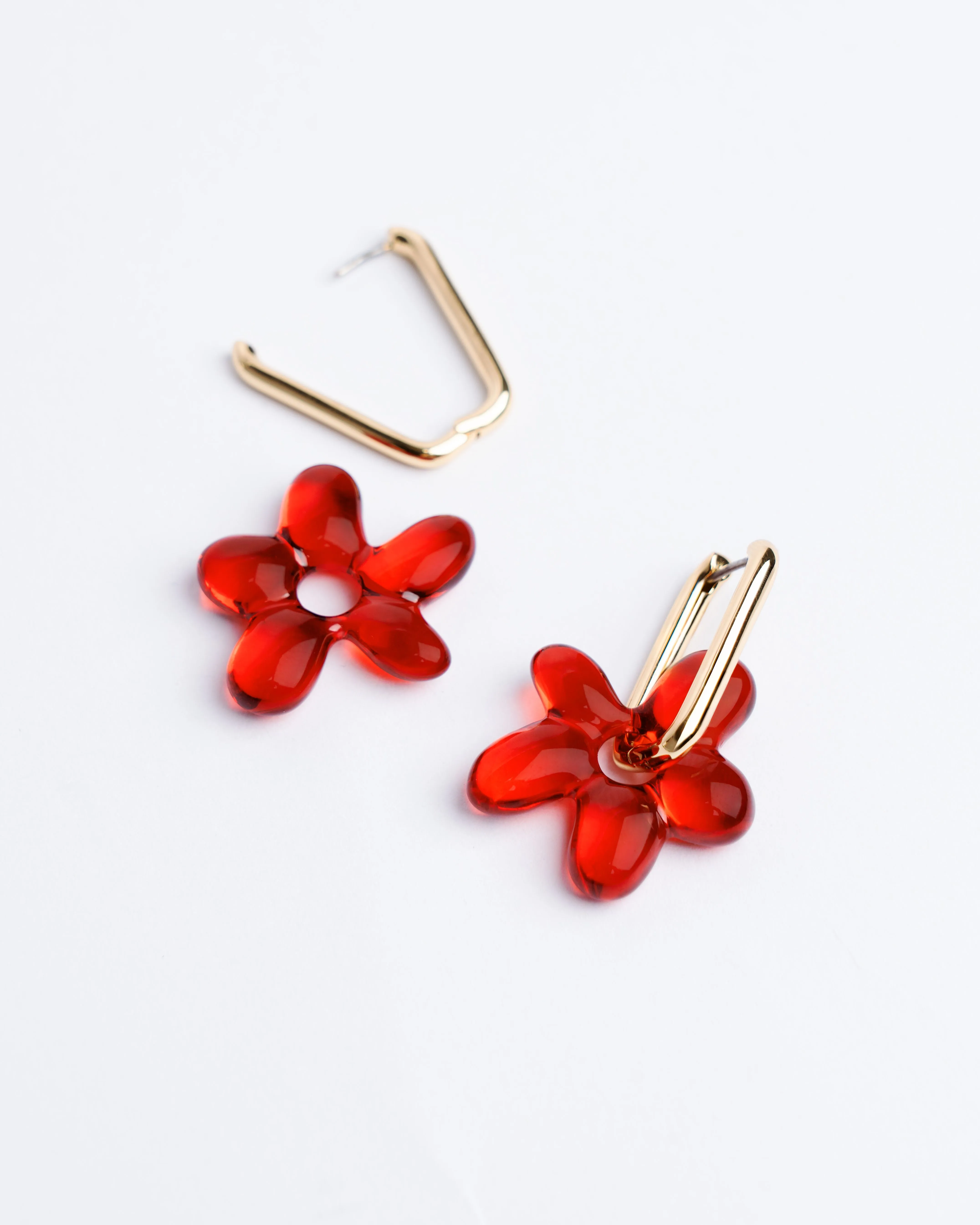 Серьги с подвеской Spring flower, фото 2