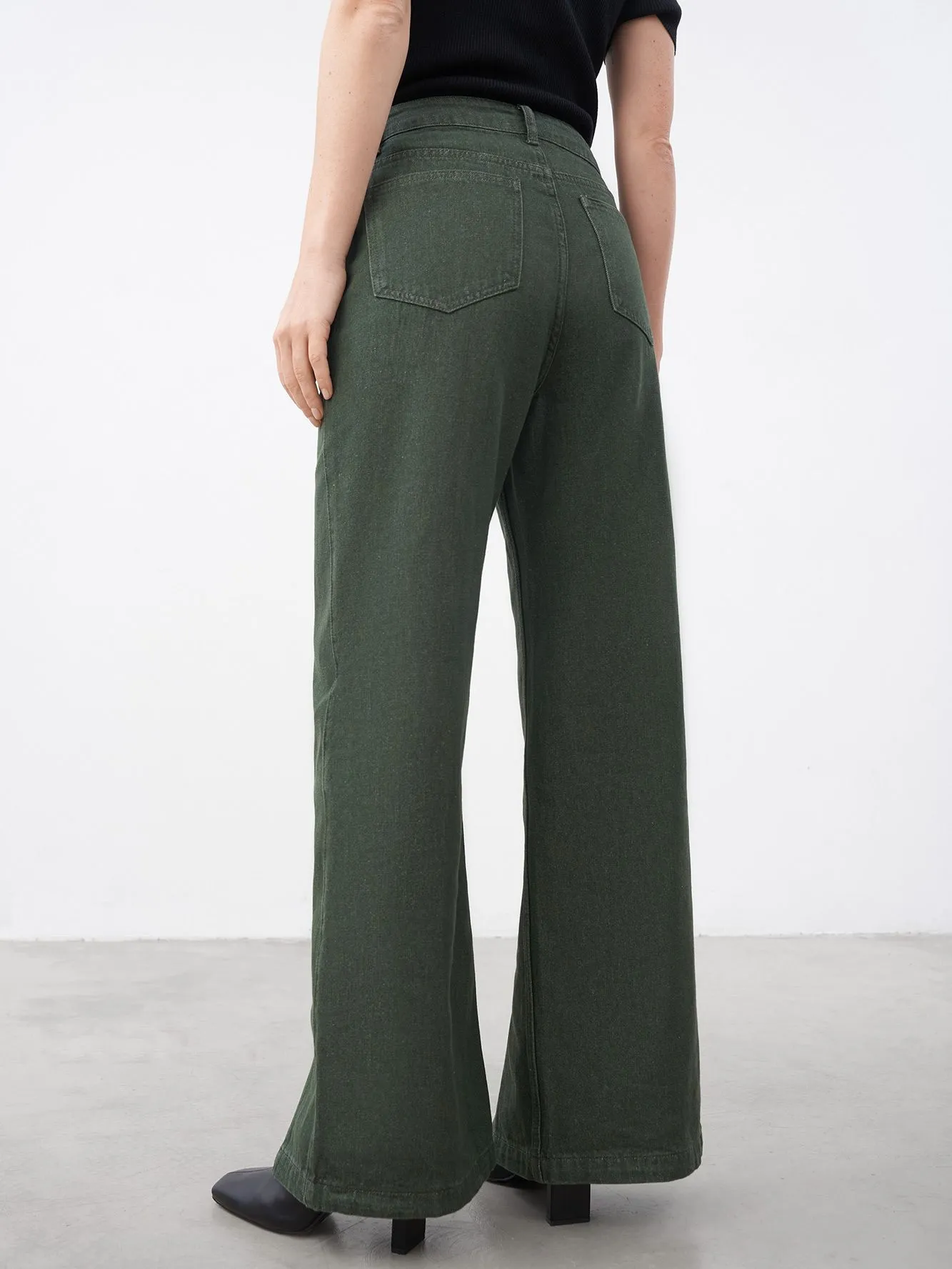 Джинсы WIDE LEG with slit, фото 3