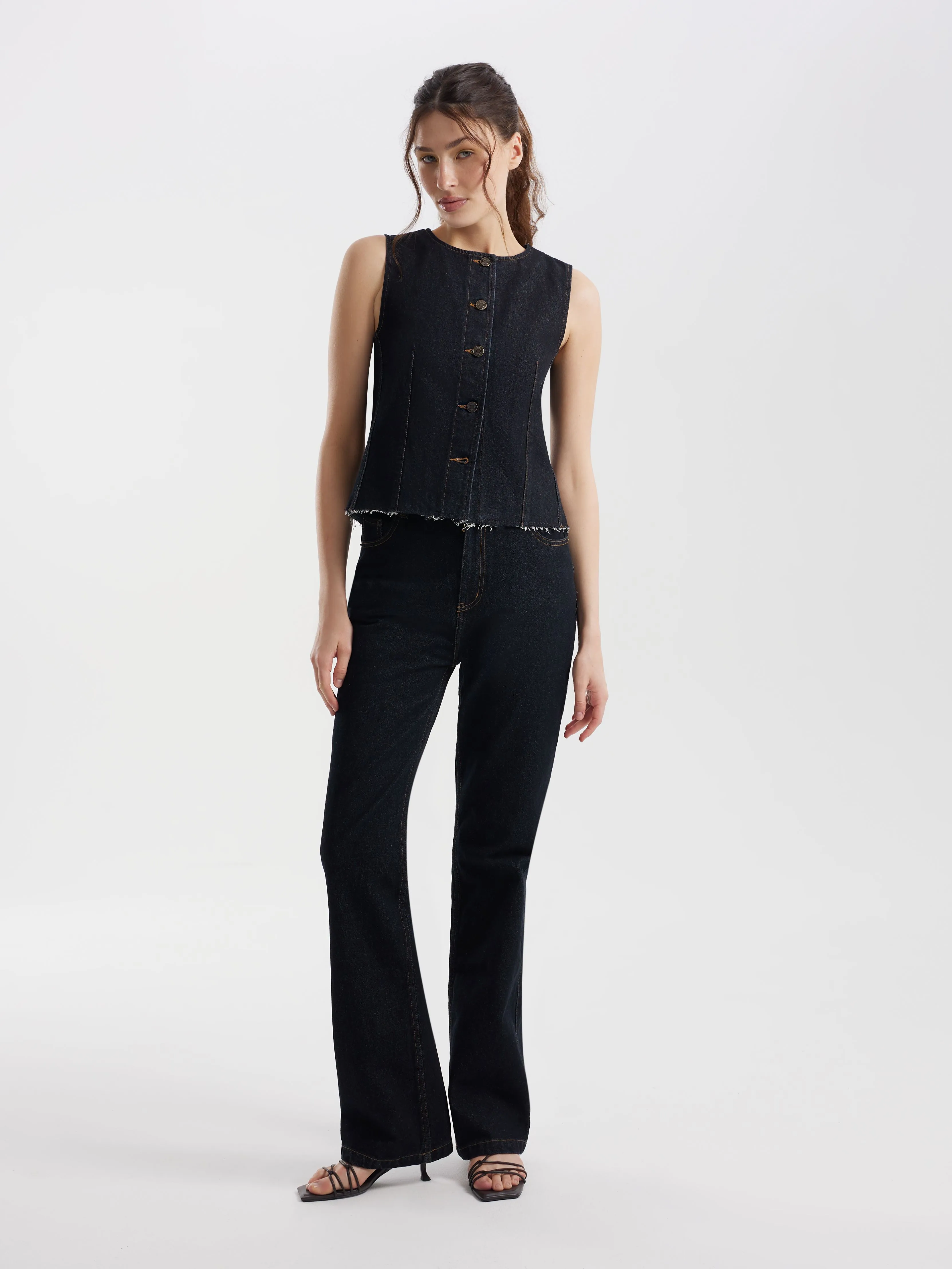 Жилет dark denim, фотография 4