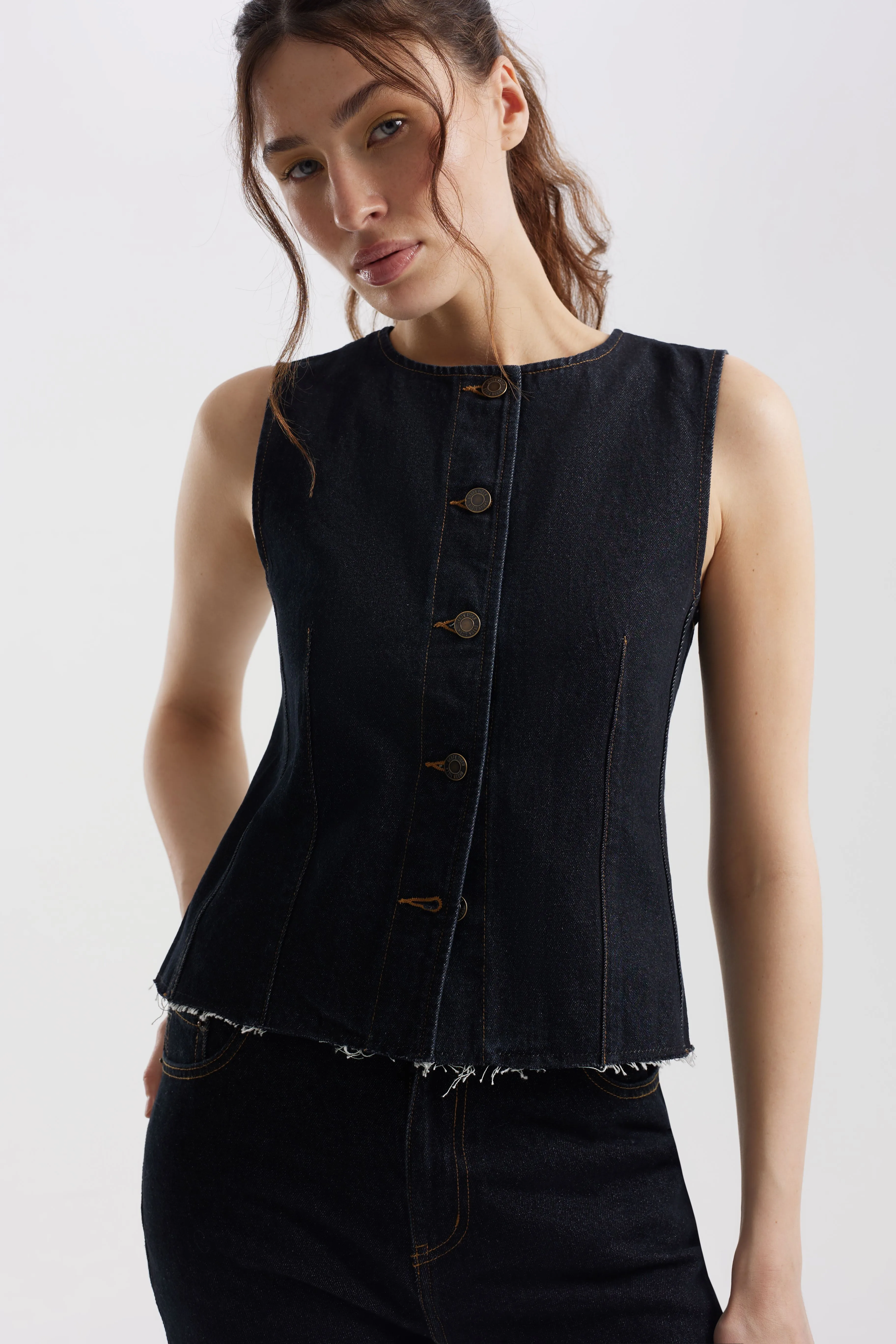 Жилет dark denim, фото 1