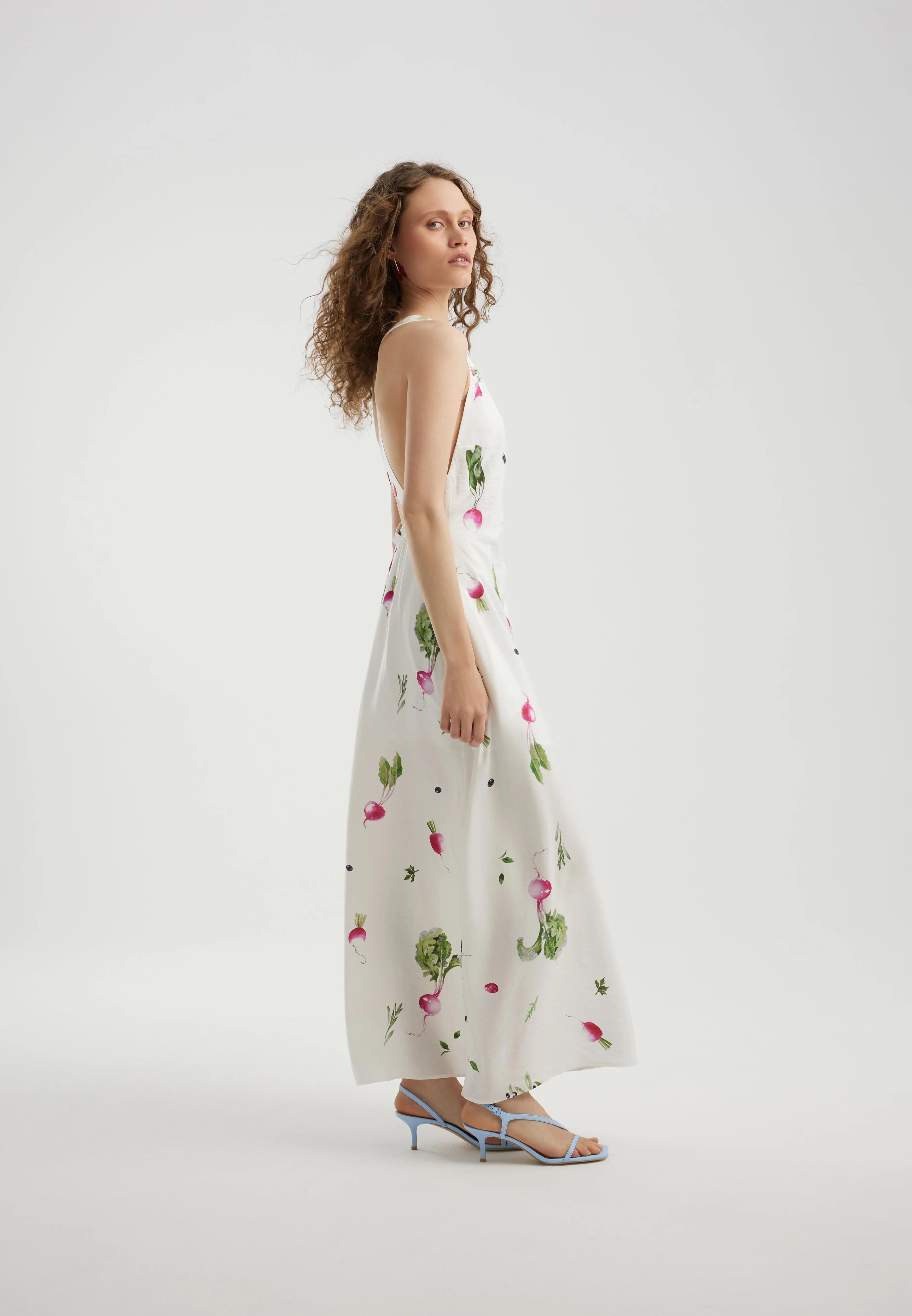 Платье vegetable print из 100% вискозы, фотография 5